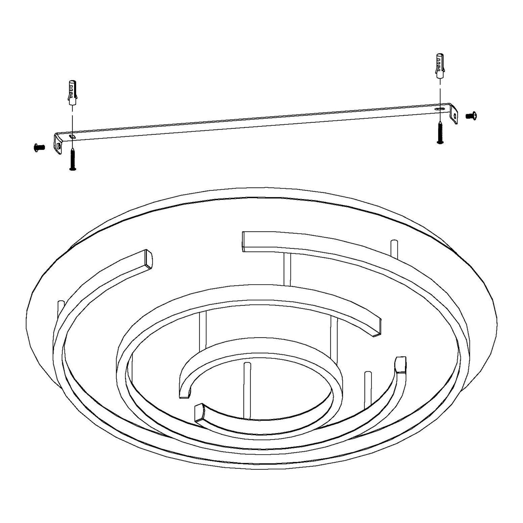 Plafonnier LED POZONDON doré Ø52cm