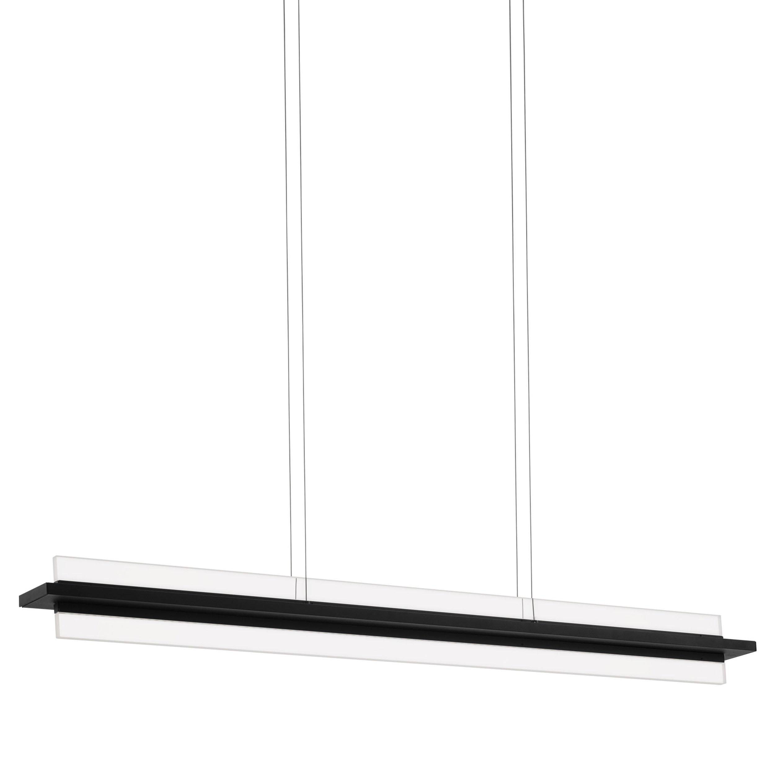 Suspension LED SPADAFORA noir L116cm