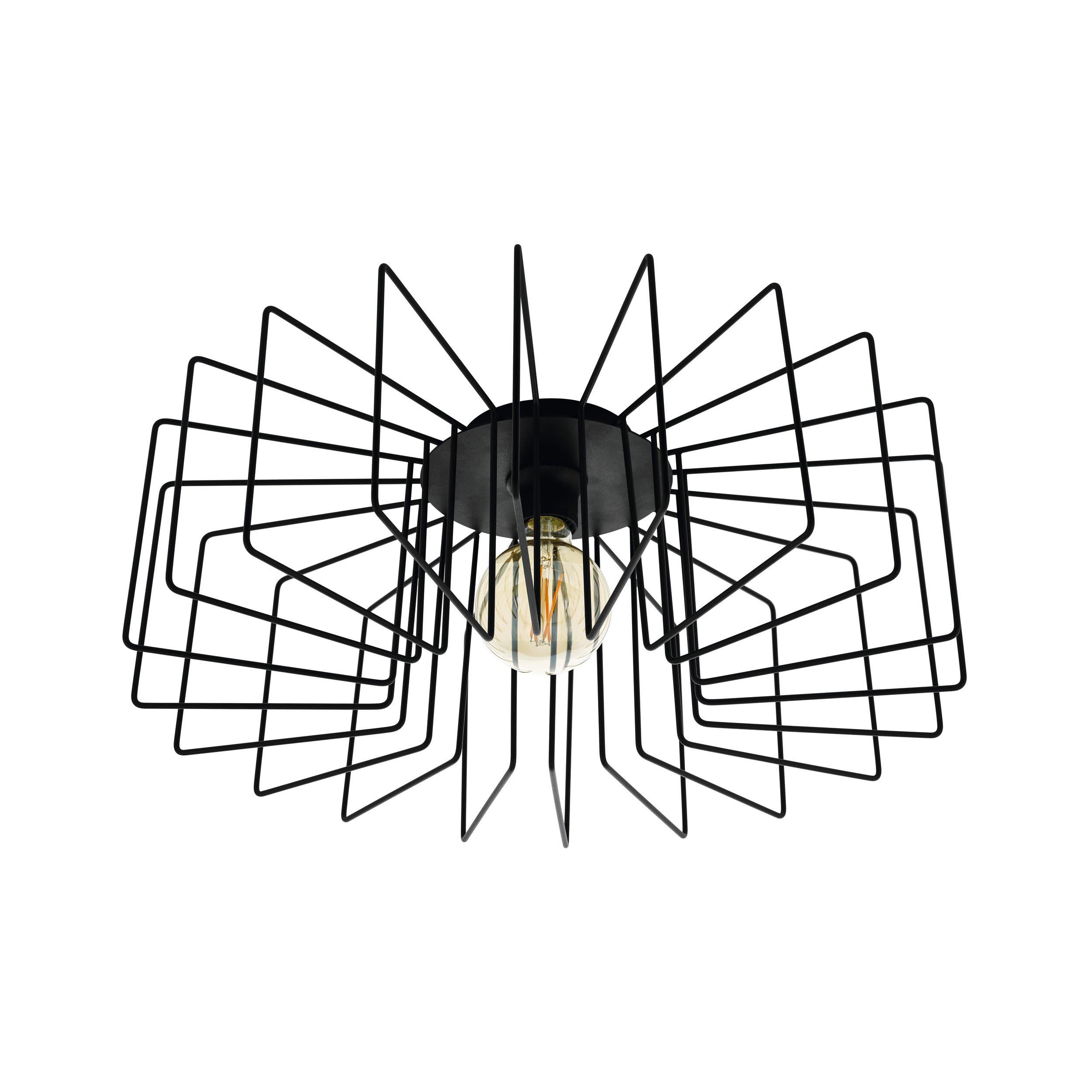 Plafonnier TREMEDAL noir Ø56cm