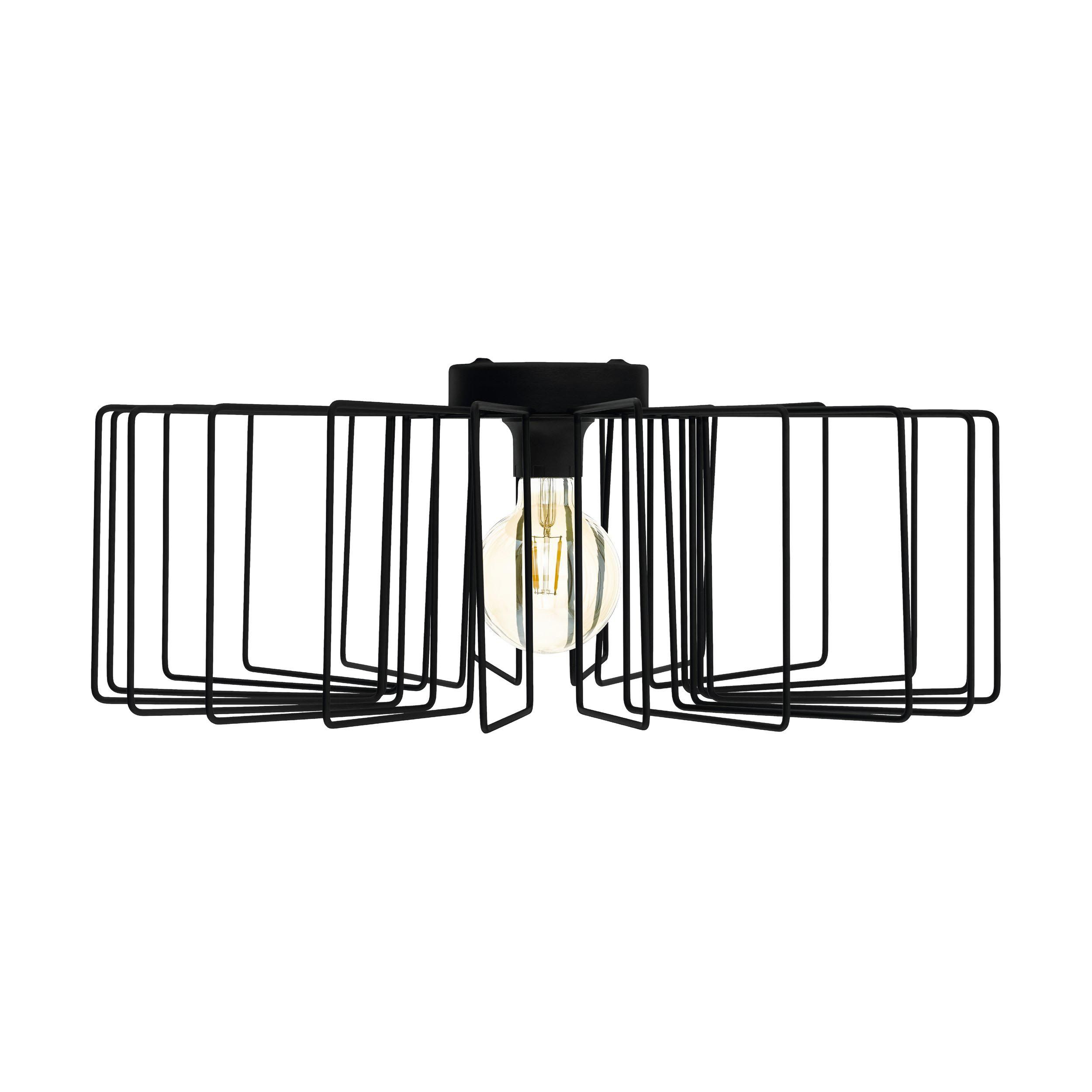 Plafonnier TREMEDAL noir Ø56cm
