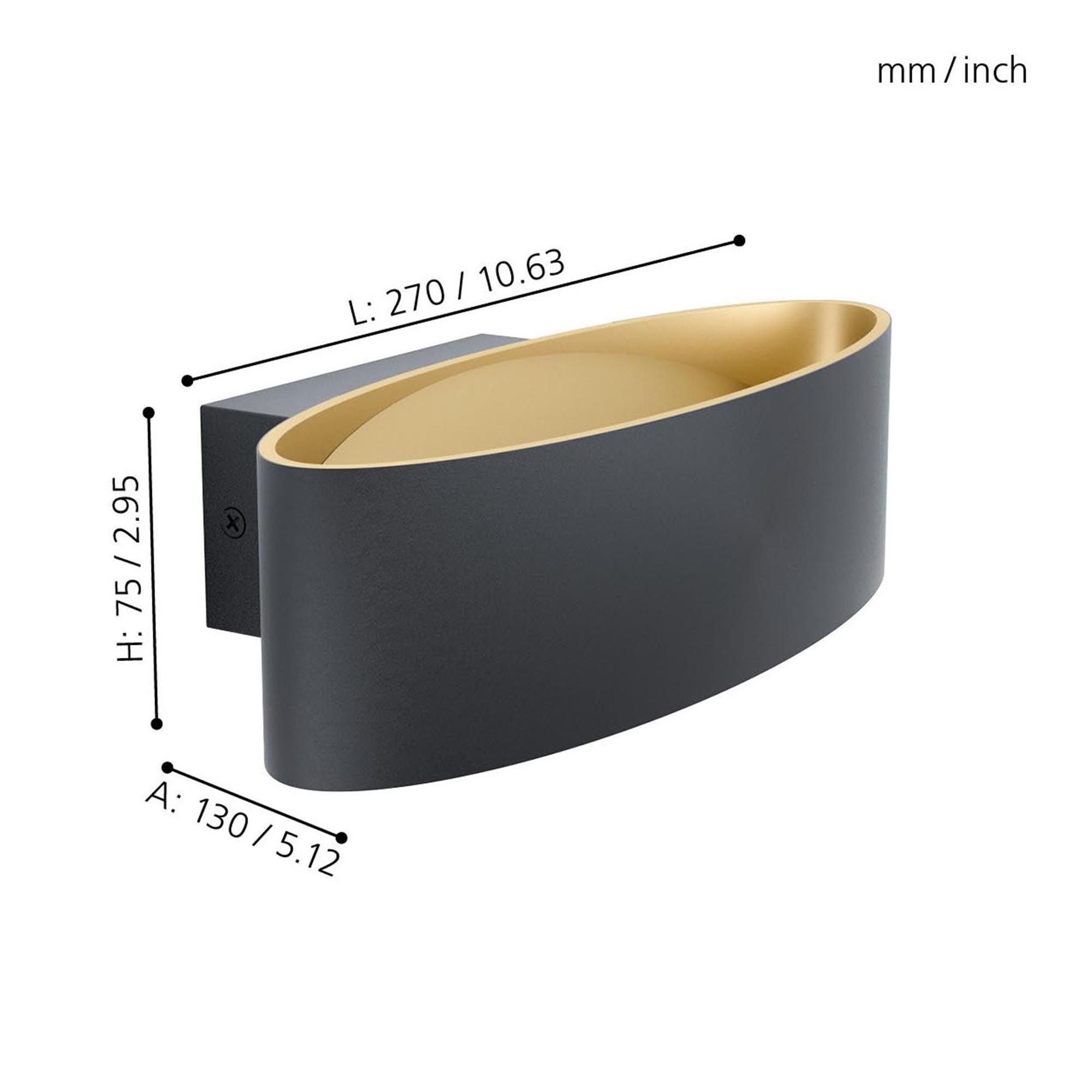 Applique LED MACCACARI blanc H7,5cm