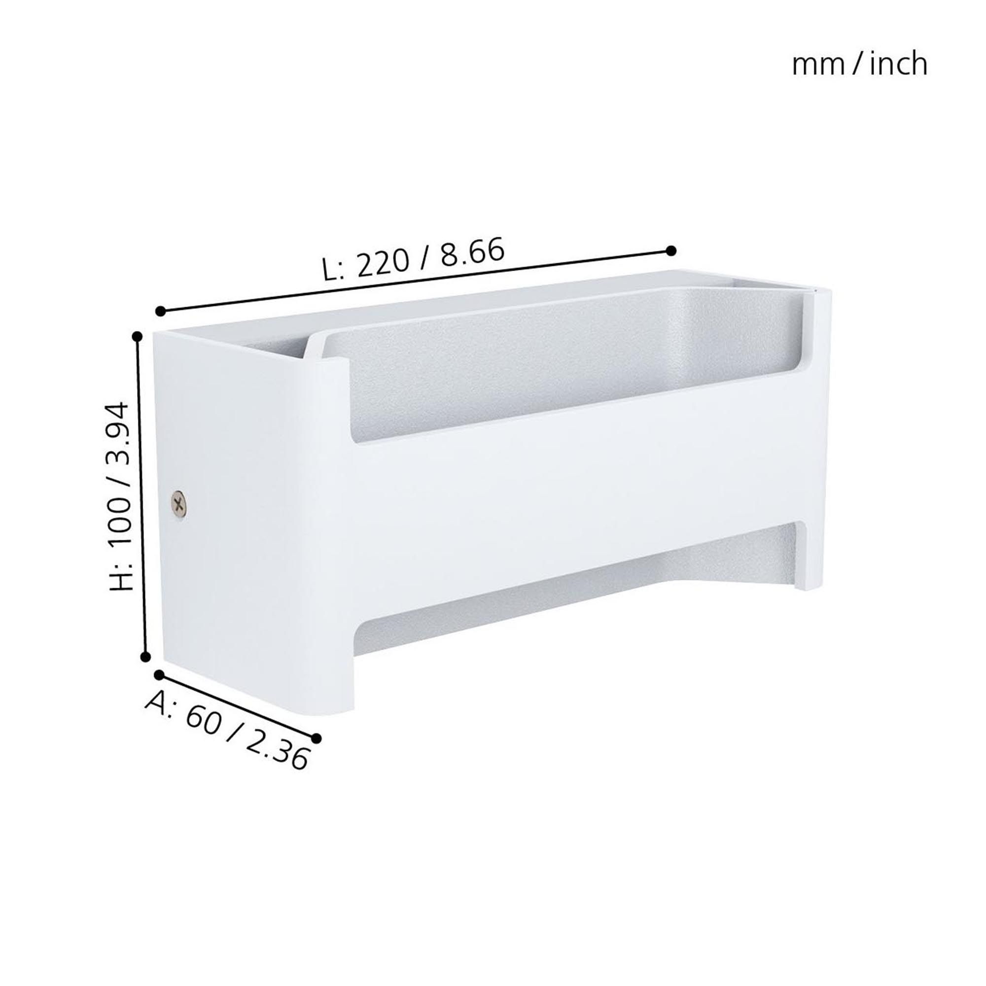 Applique LED FELONICHE blanc H22cm