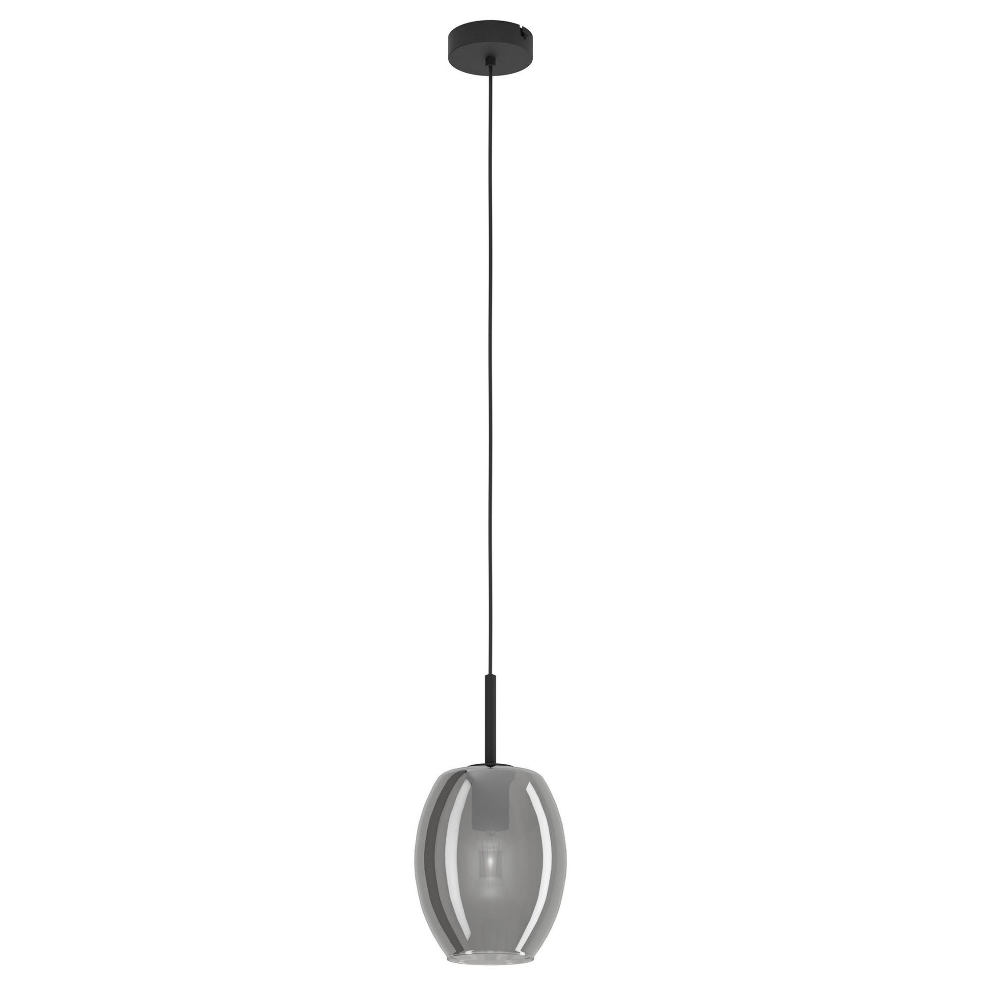 Suspension CADAQUES verre fumé Ø18cm