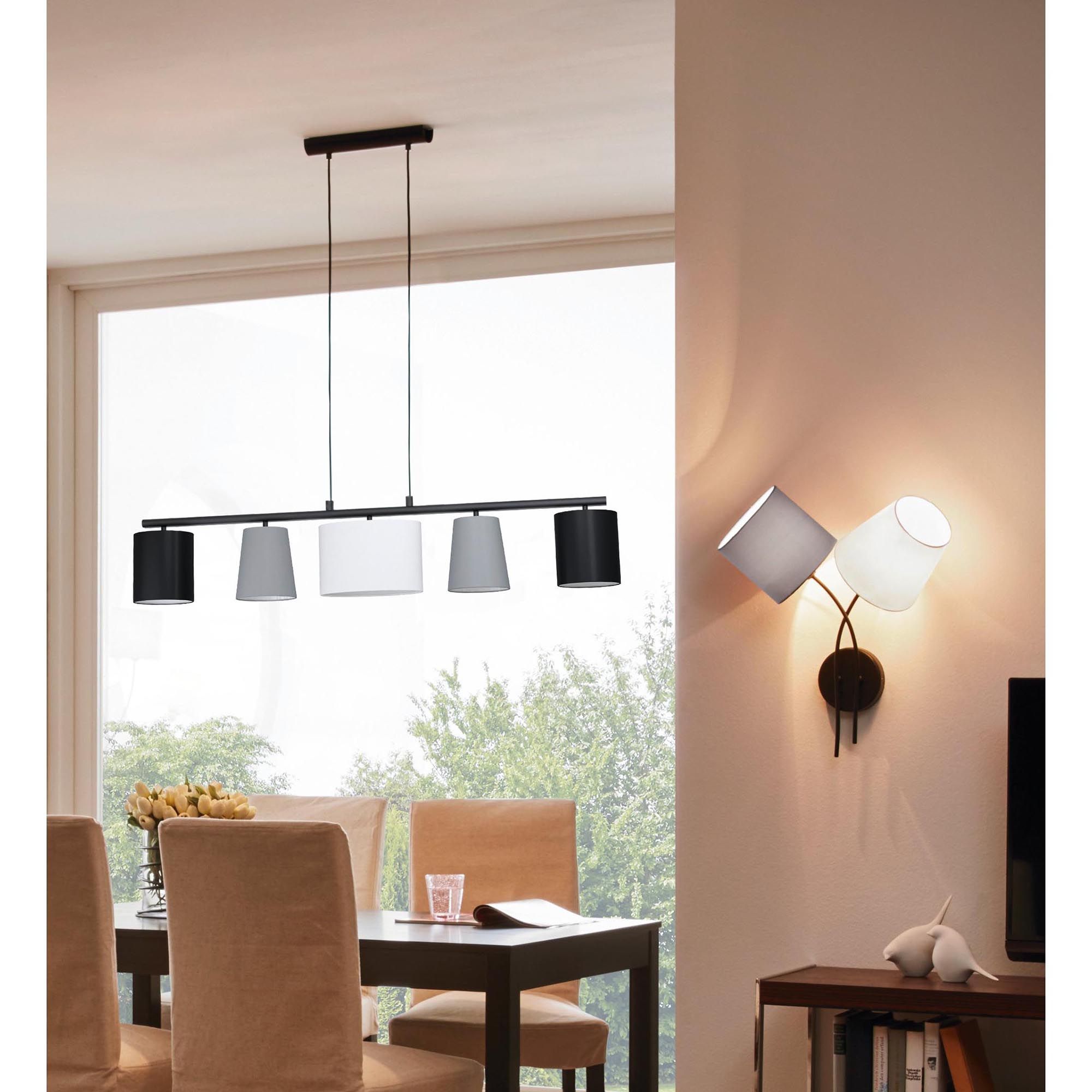 Suspension ALMEIDA 1 noir L120cm