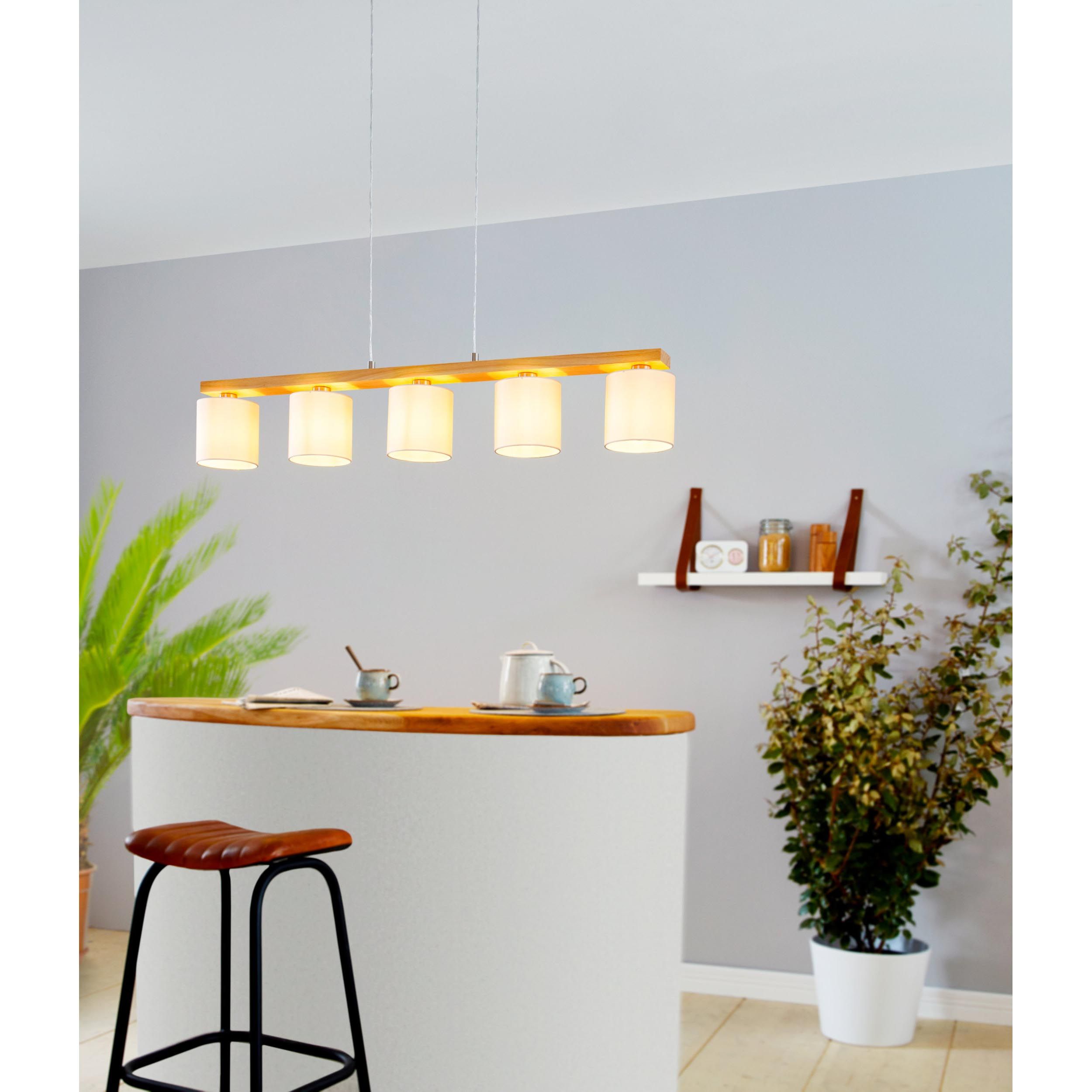 Suspension CASTRALVO blanc L121cm