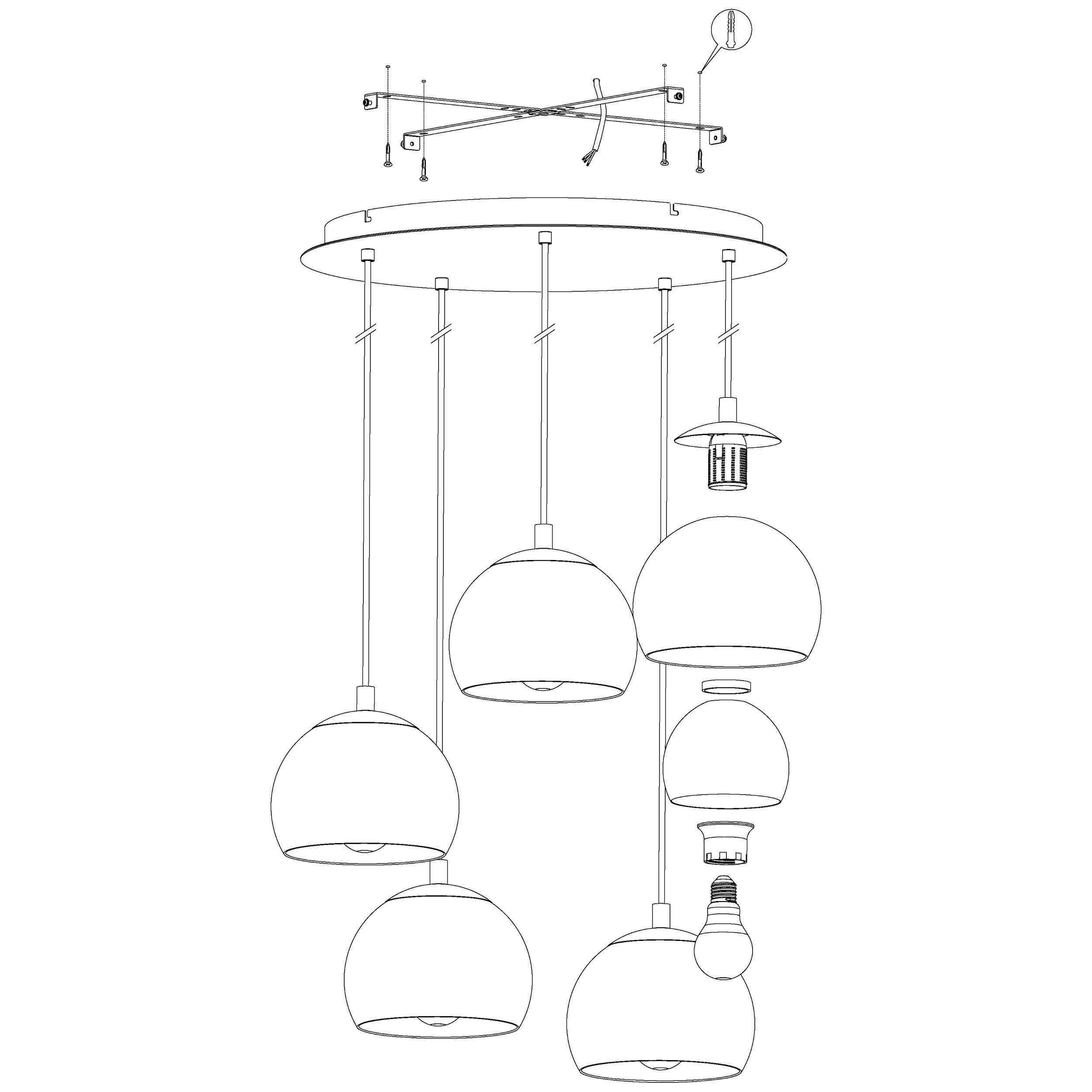 Suspension ROCAMAR blanc Ø58,5cm