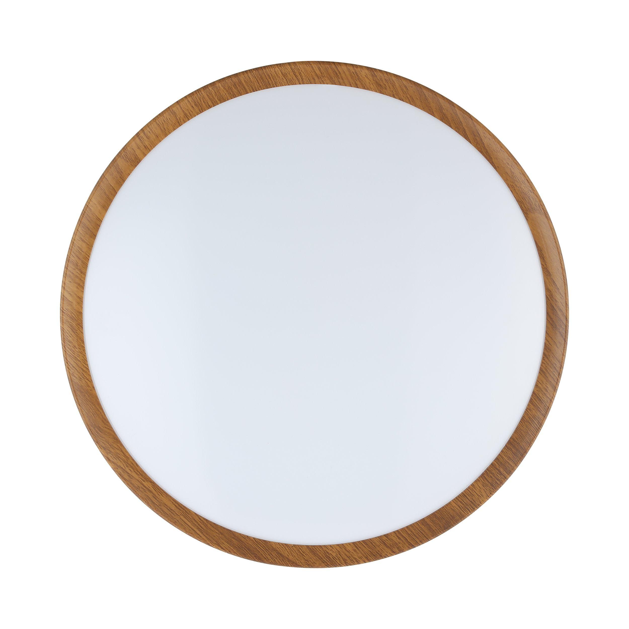 Plafonnier LED MUSURITA bois Ø34cm