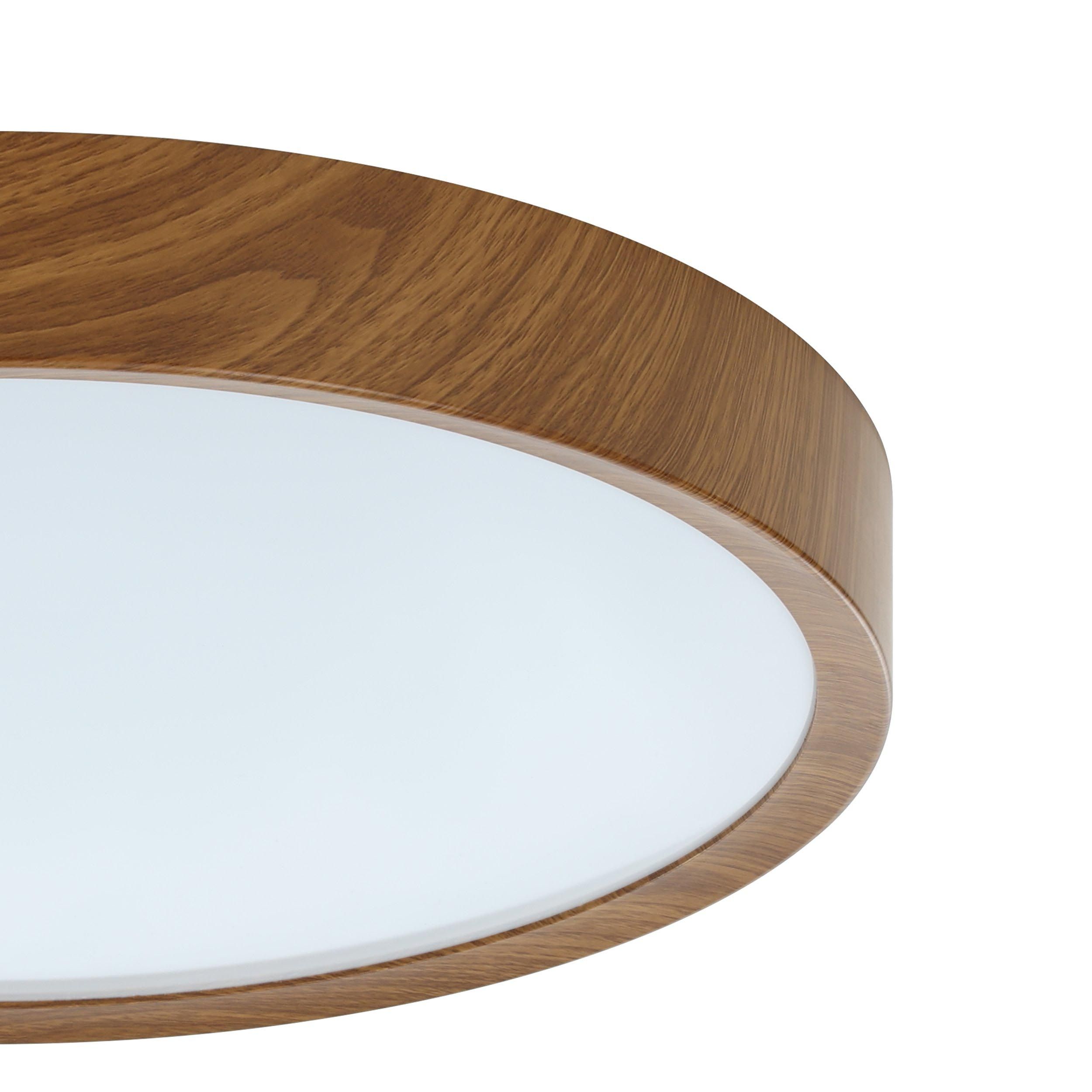 Plafonnier LED MUSURITA bois Ø44cm