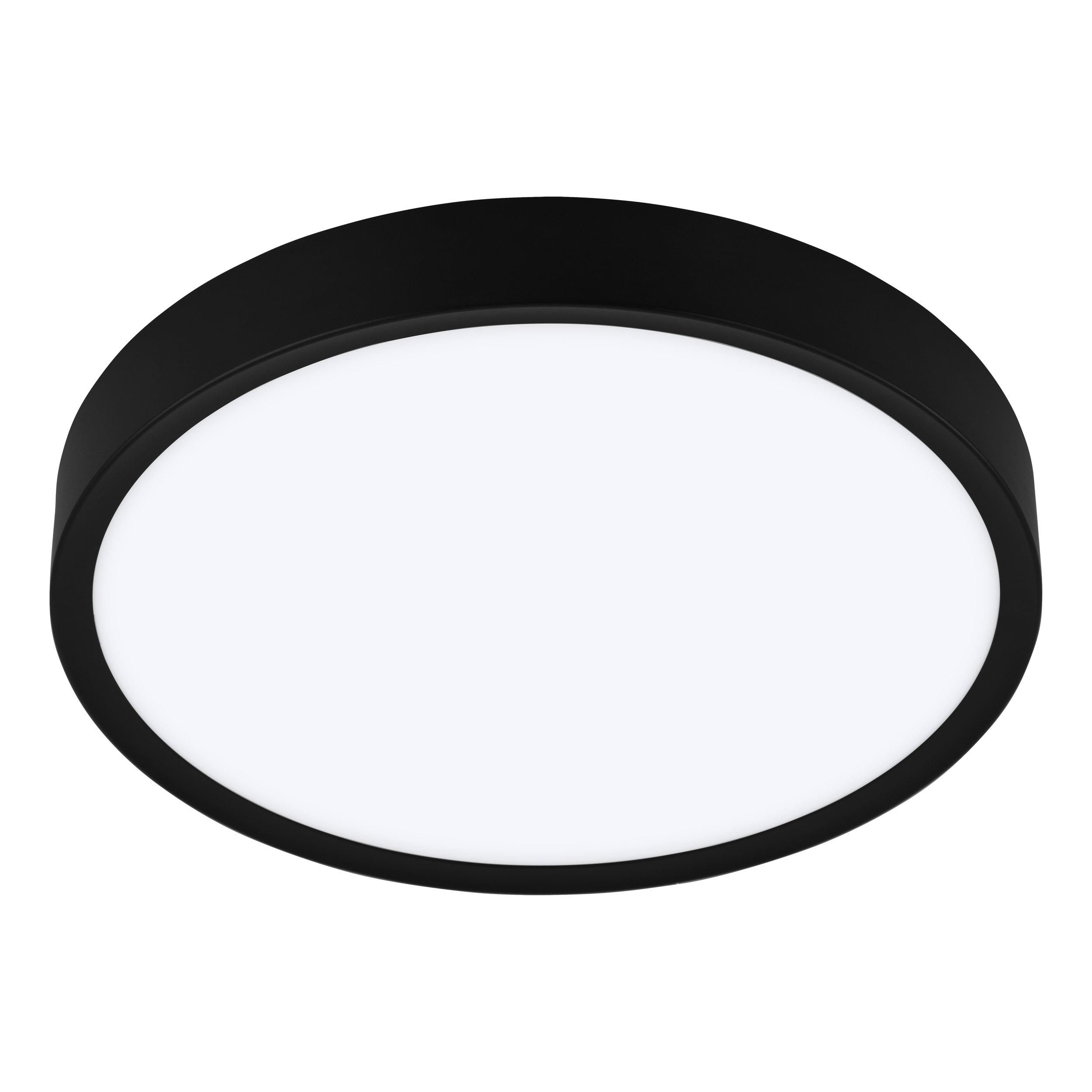 Plafonnier LED MUSURITA noir Ø44cm