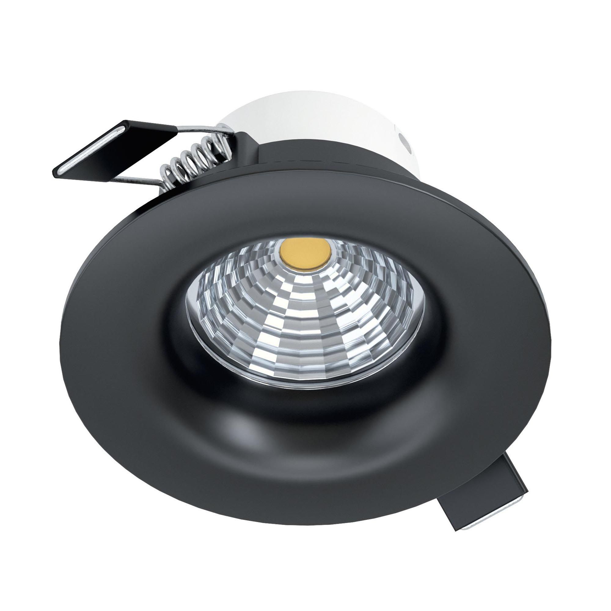 Spot LED SALICETO noir Ø8,8cm