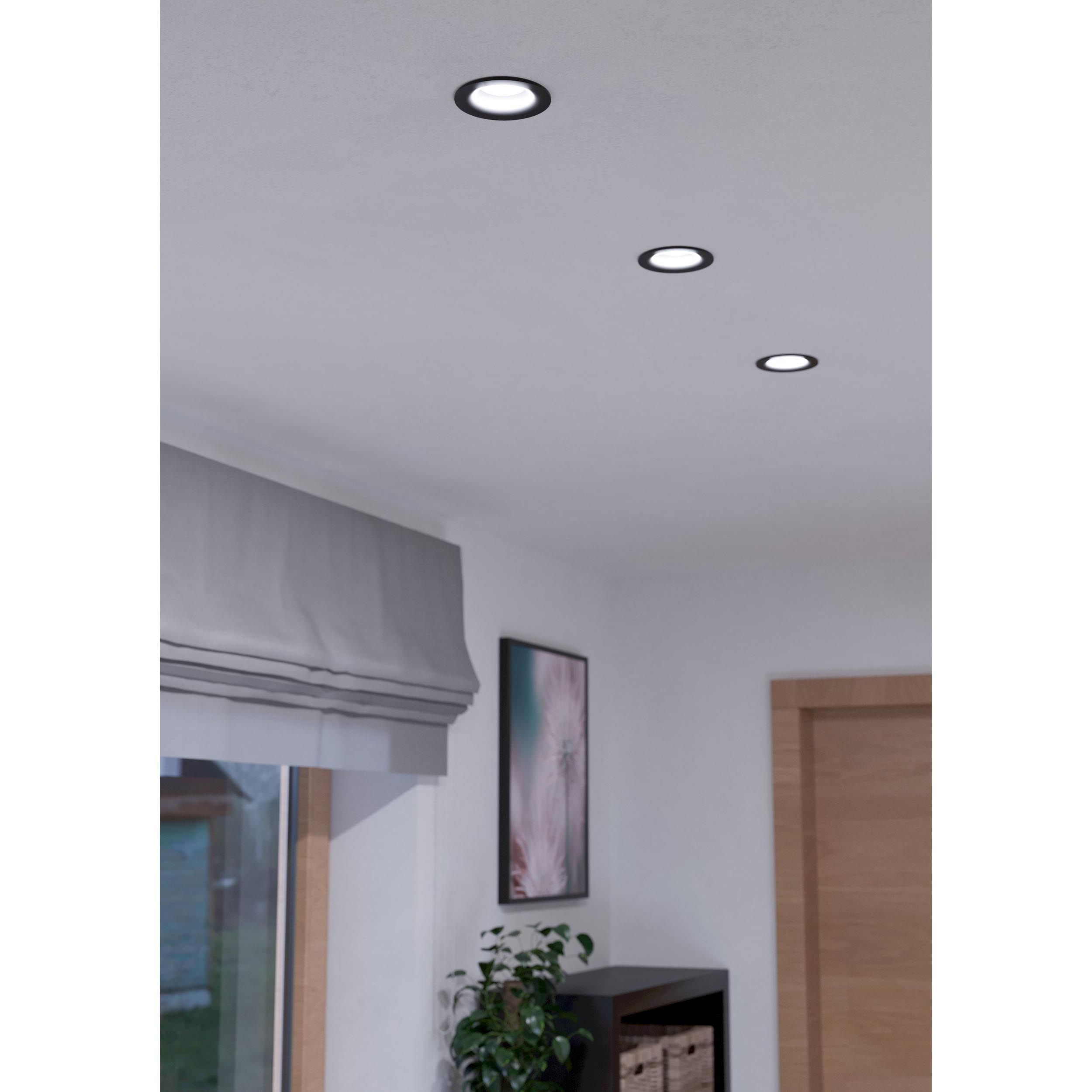 Spot LED SALICETO noir Ø8,8cm