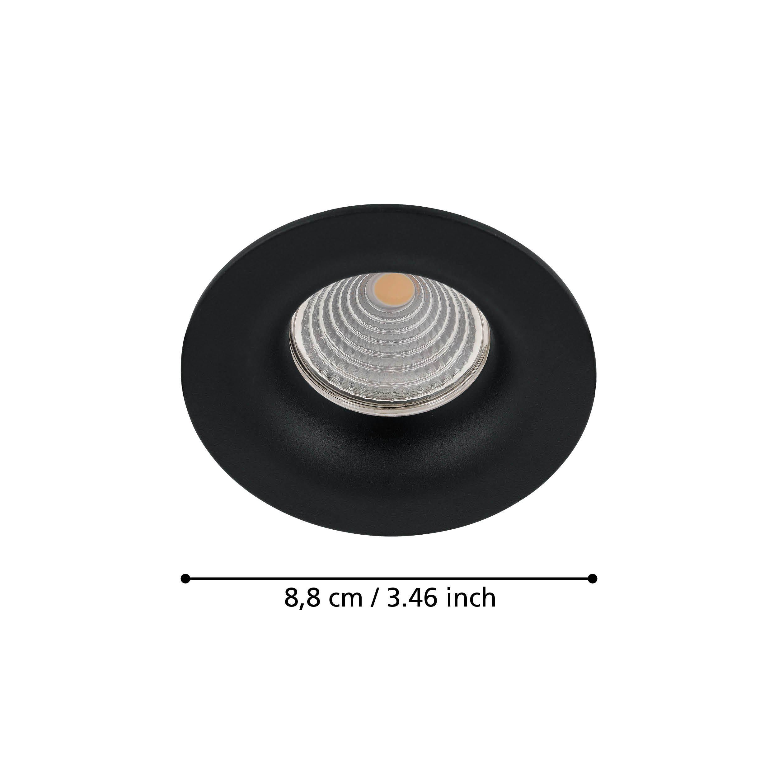 Spot LED SALICETO noir Ø8,8cm