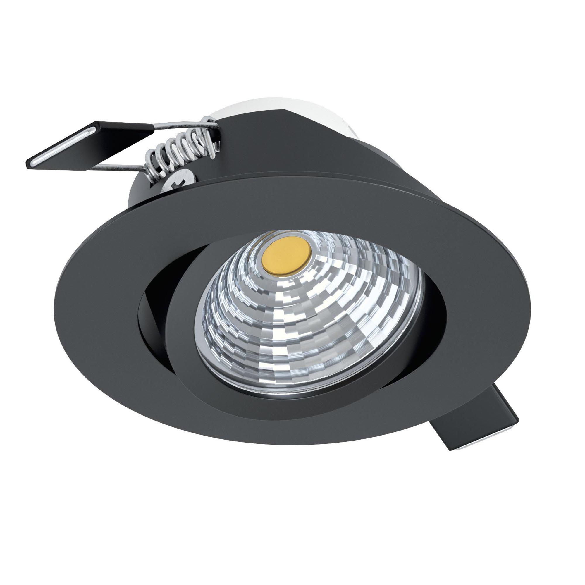 Spot LED SALICETO noir Ø8,8cm