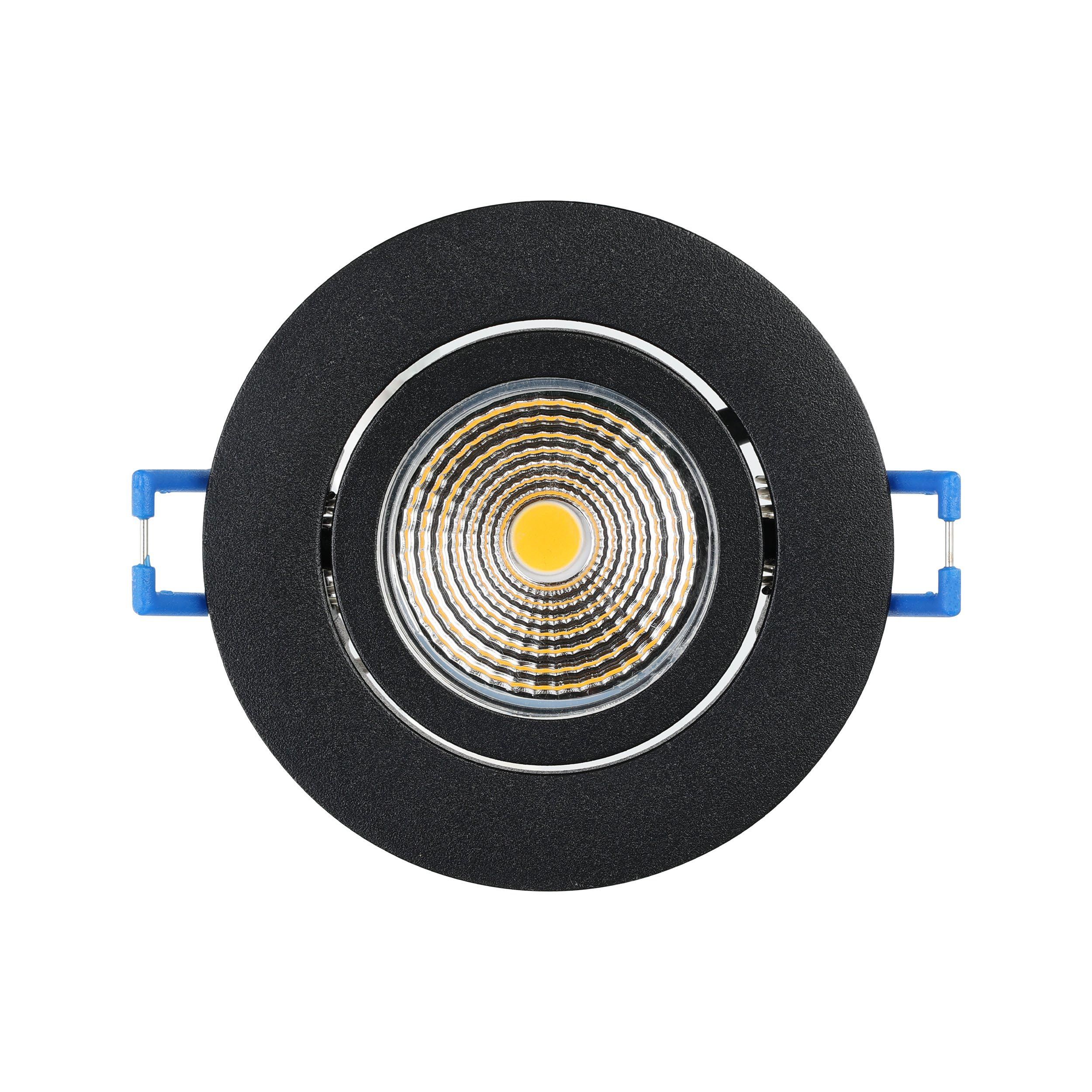 Spot LED SALICETO noir Ø8,8cm