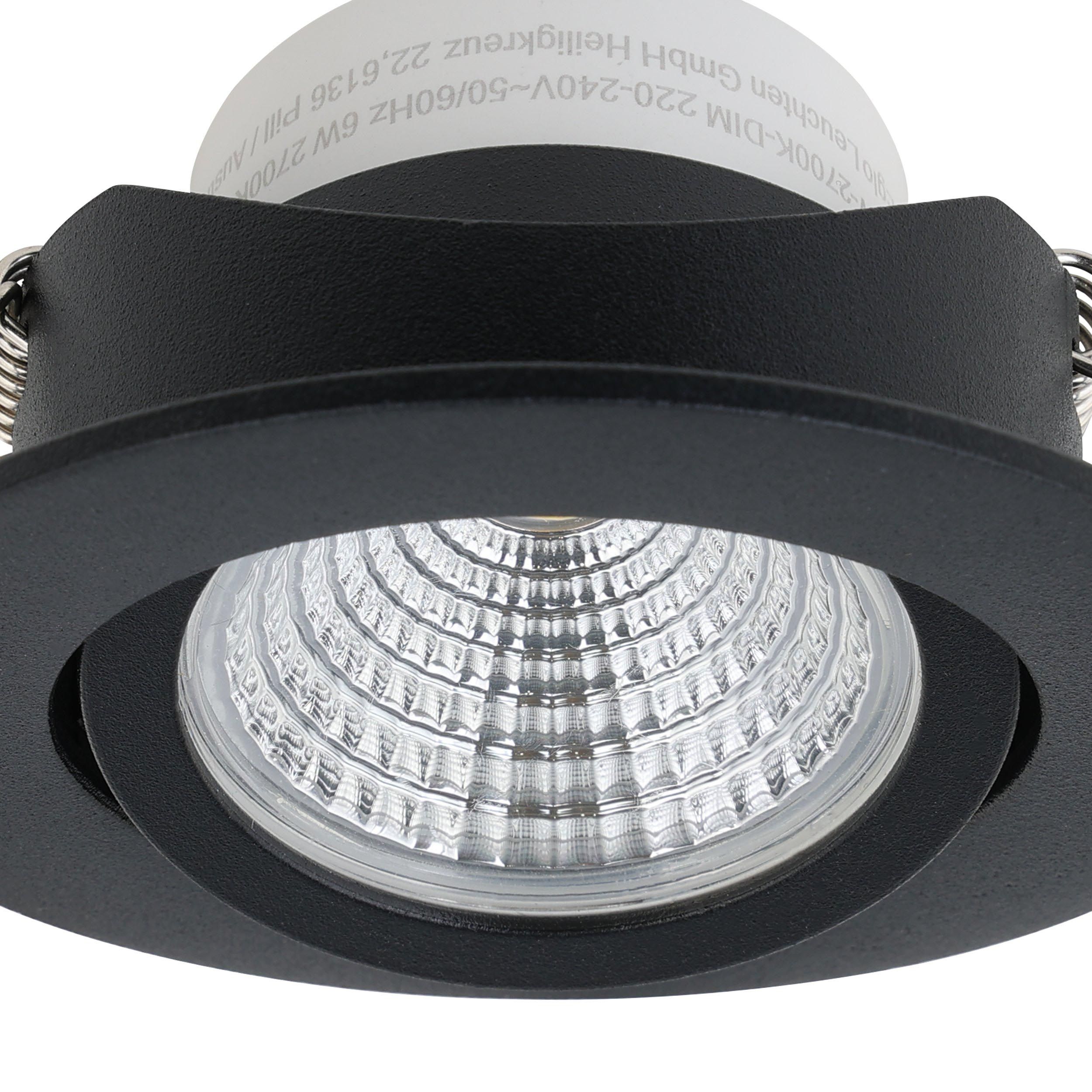 Spot LED SALICETO noir Ø8,8cm