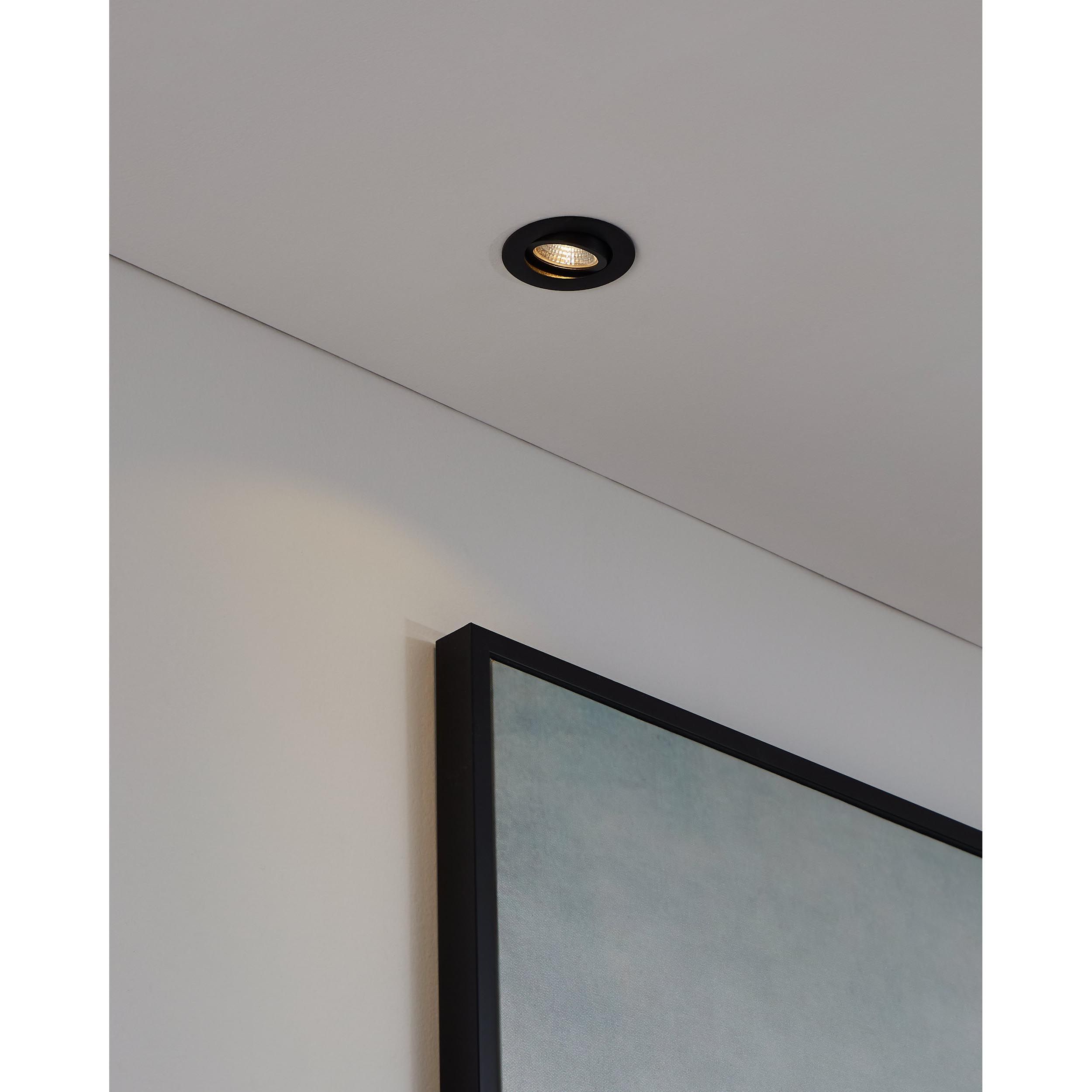 Spot LED SALICETO noir Ø8,8cm