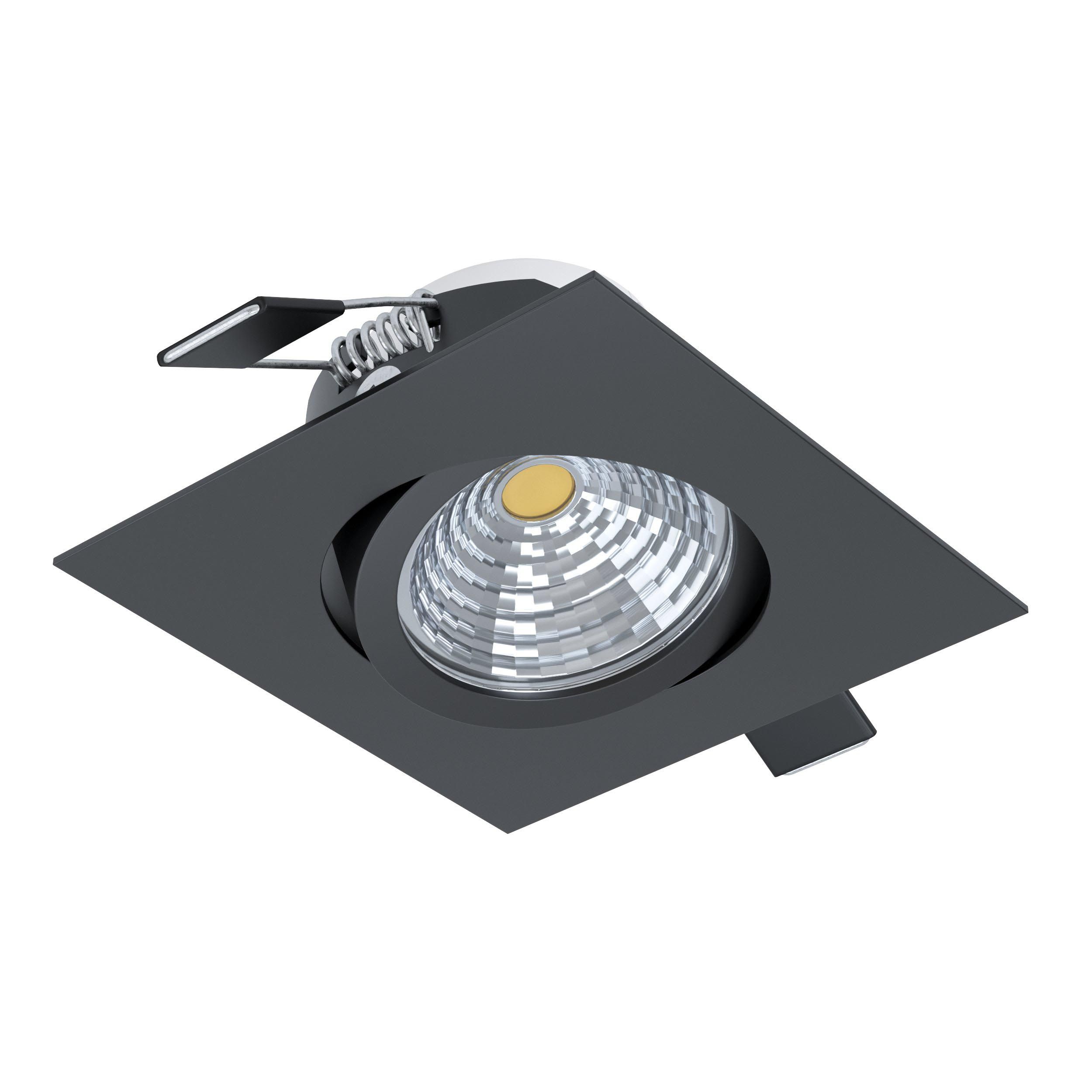 Spot LED SALICETO noir Ø8,8cm