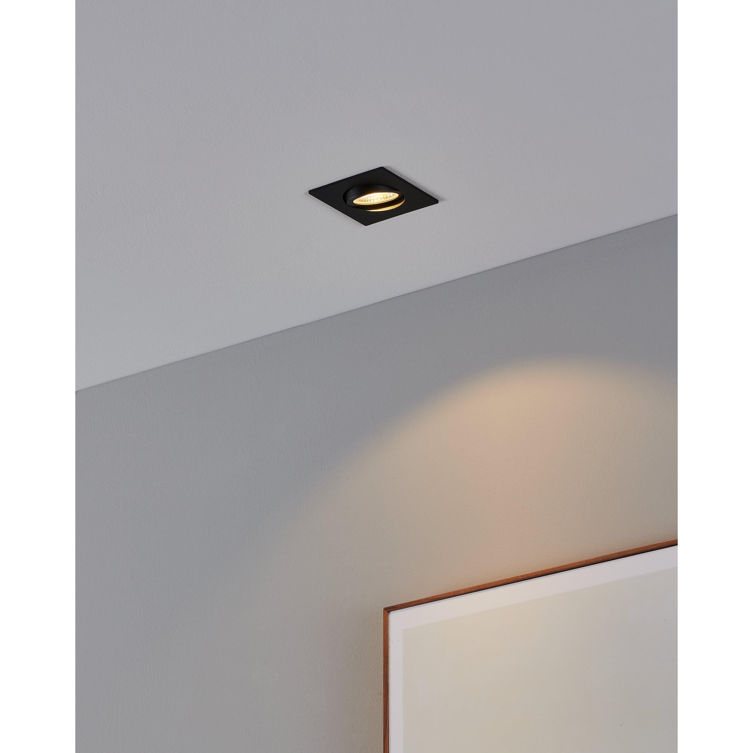 Spot LED SALICETO noir Ø8,8cm