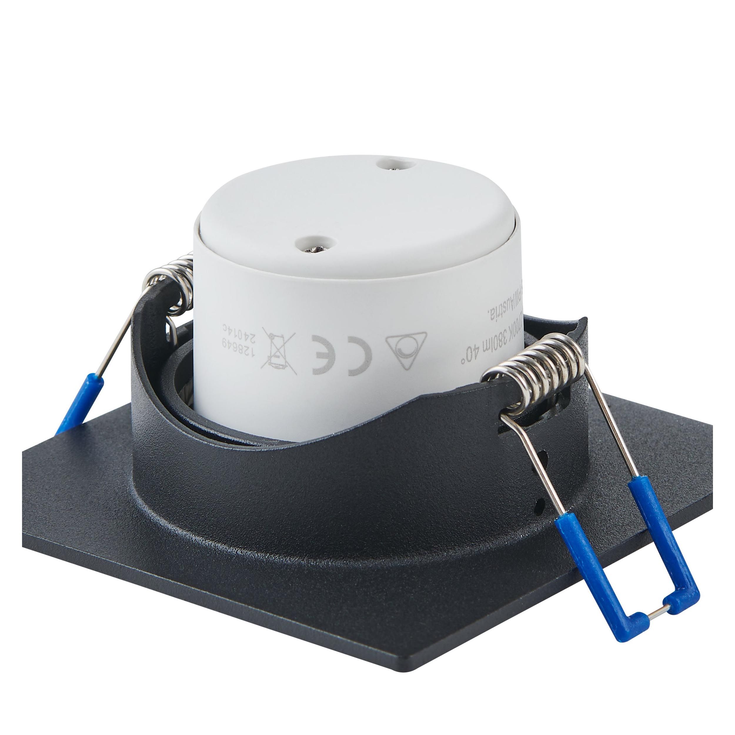 Spot LED SALICETO noir Ø8,8cm