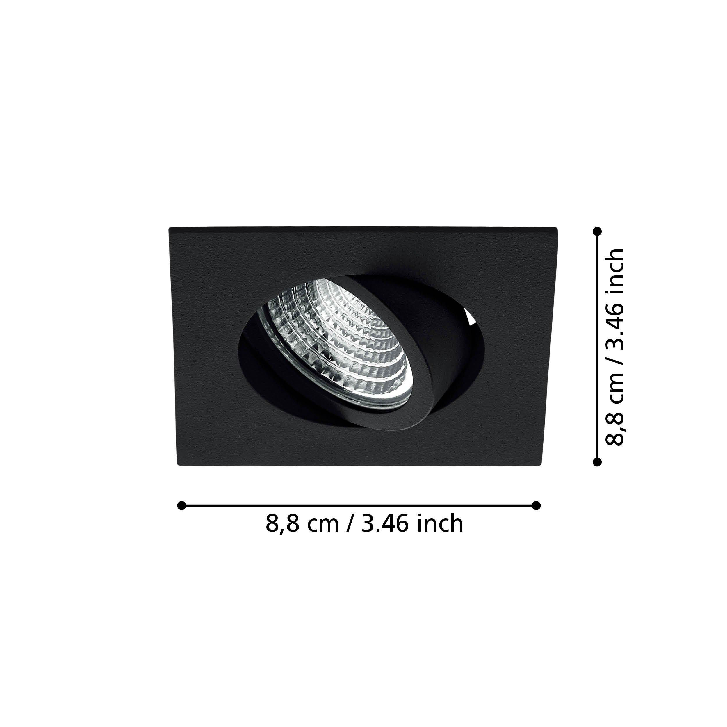 Spot LED SALICETO noir Ø8,8cm
