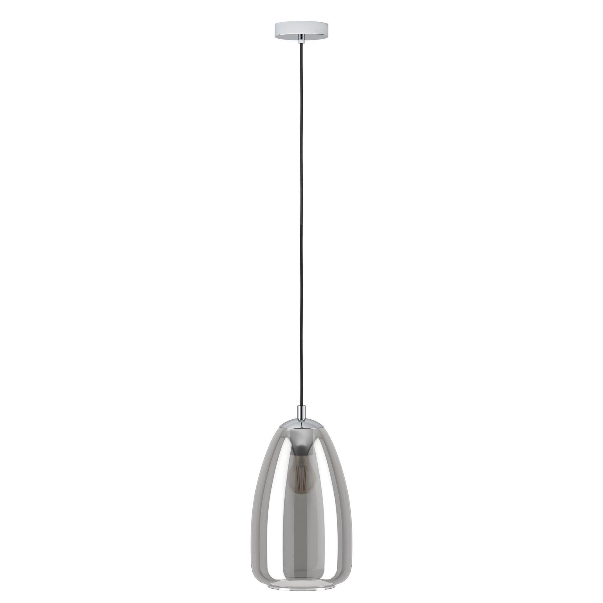 Suspension ALOBRASE verre fumé Ø20cm