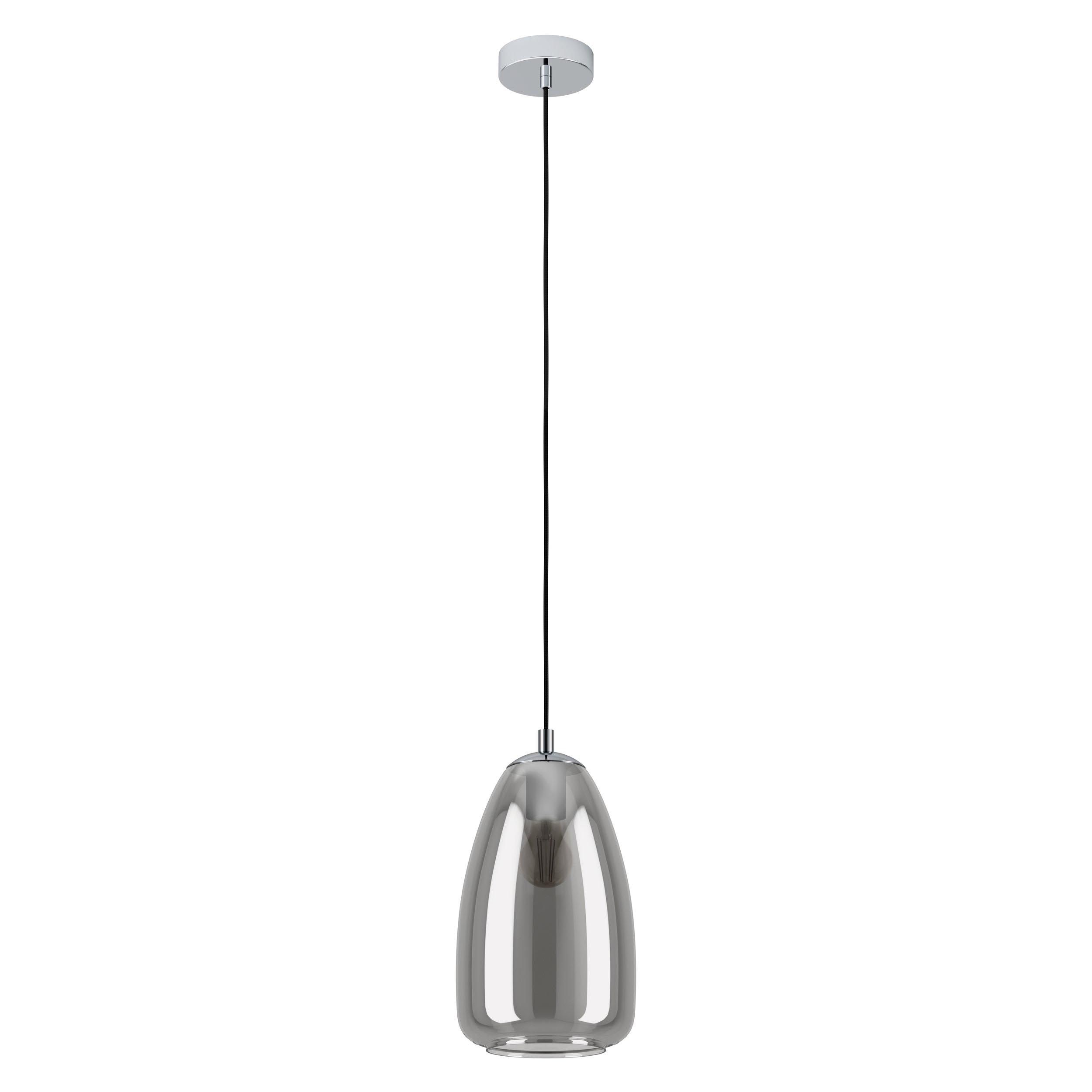 Suspension ALOBRASE verre fumé Ø20cm