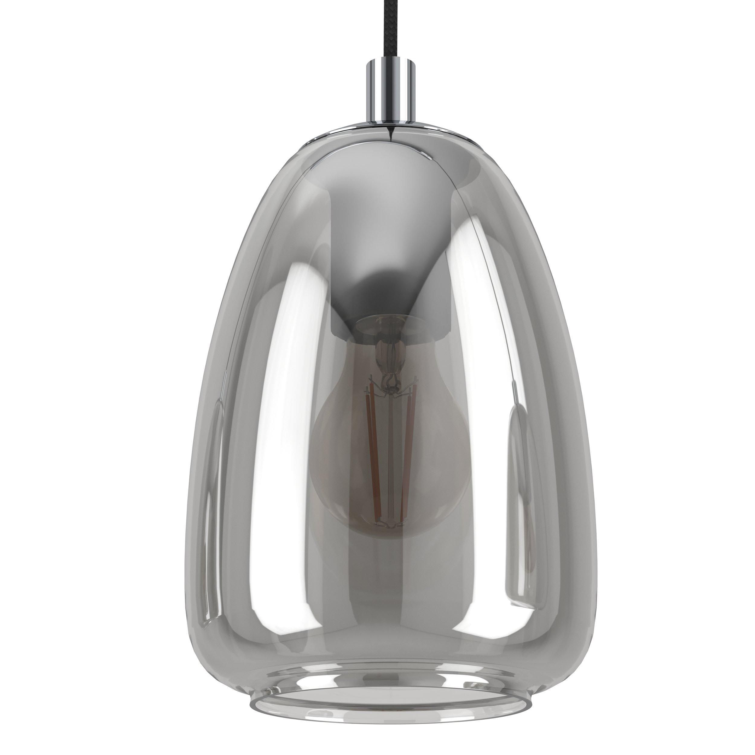 Suspension ALOBRASE verre fumé L108cm