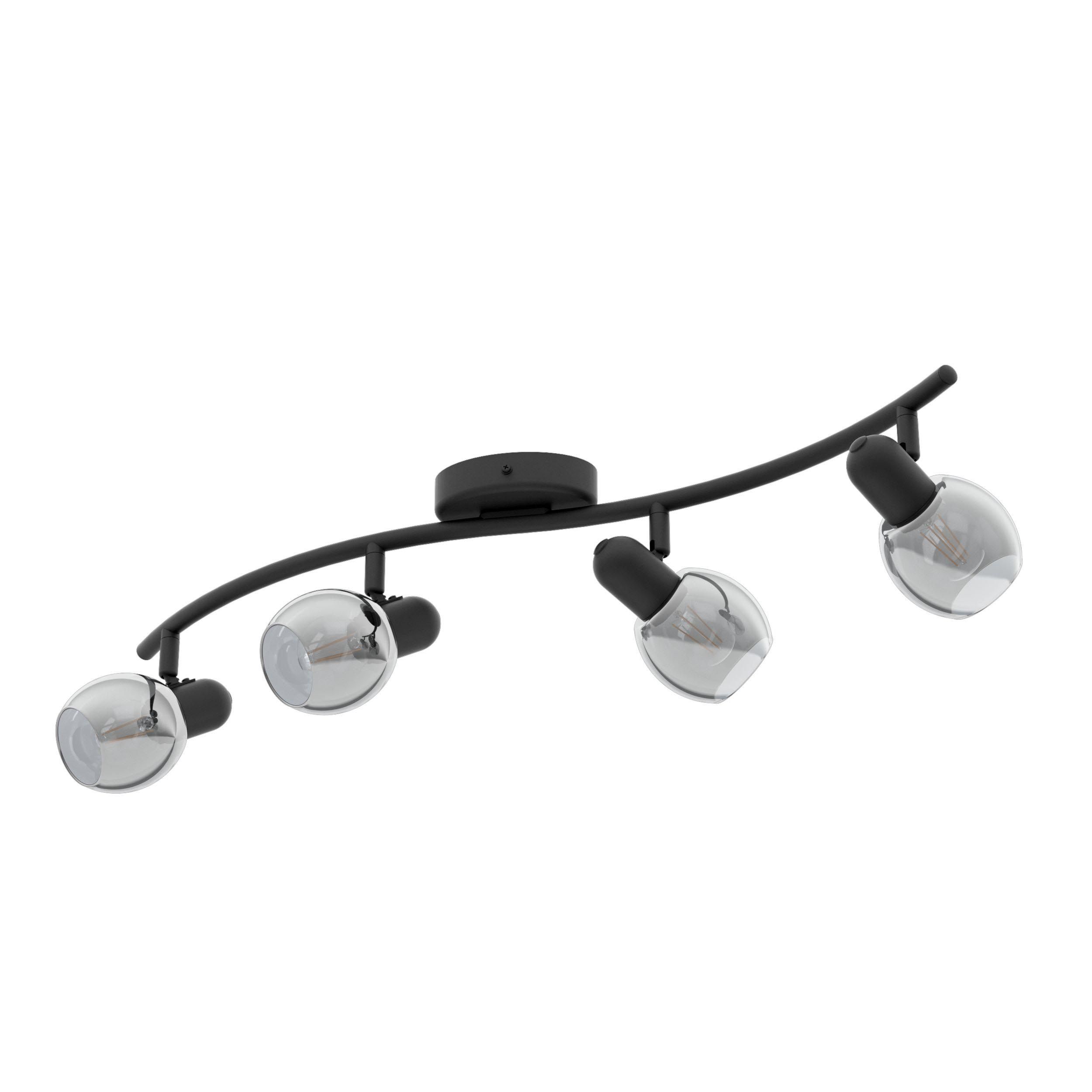 Réglette POLLICA verre fumé Ø31cm