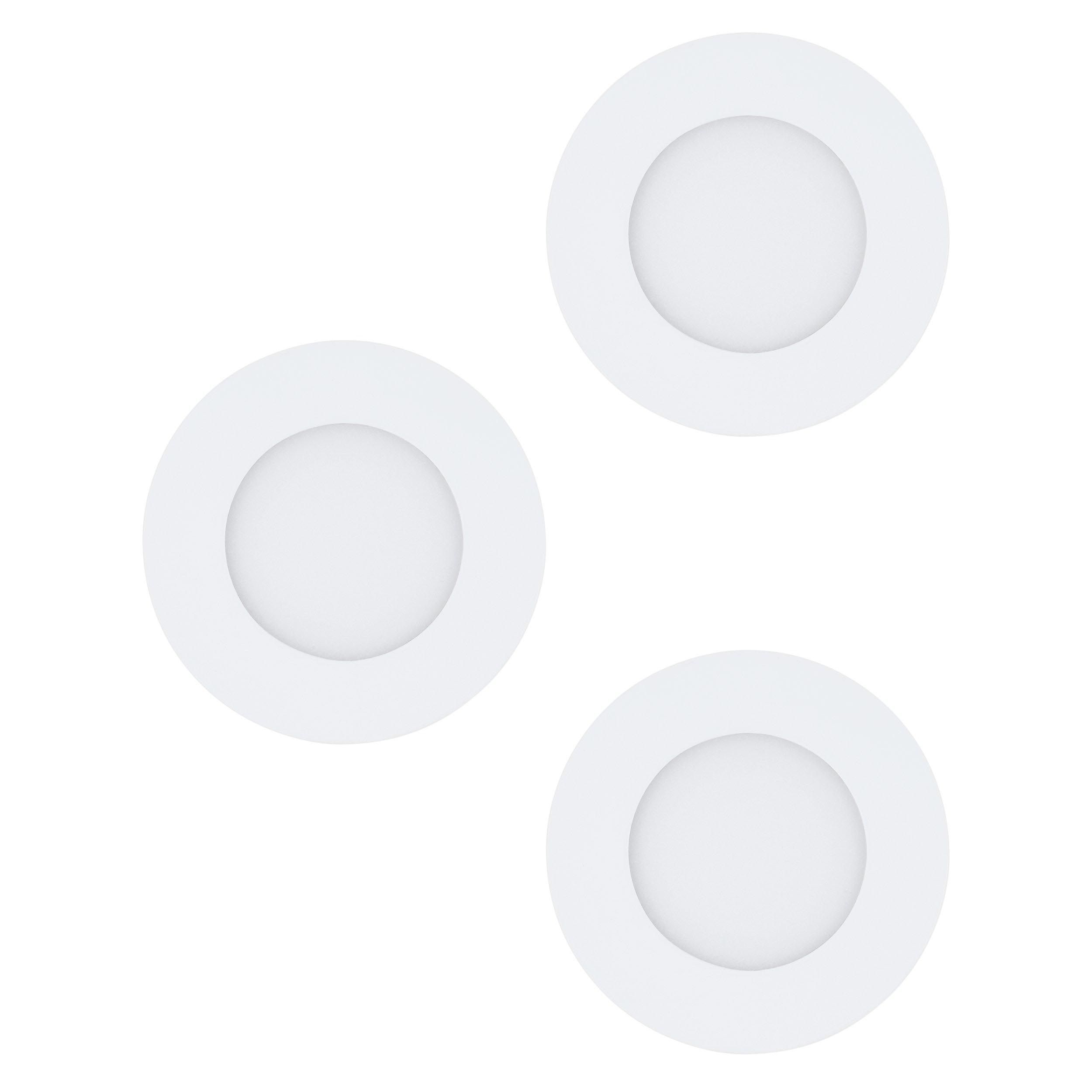 Lot de 3 spots à encastrer LED FUEVA 1 blanc Ø8,5cm