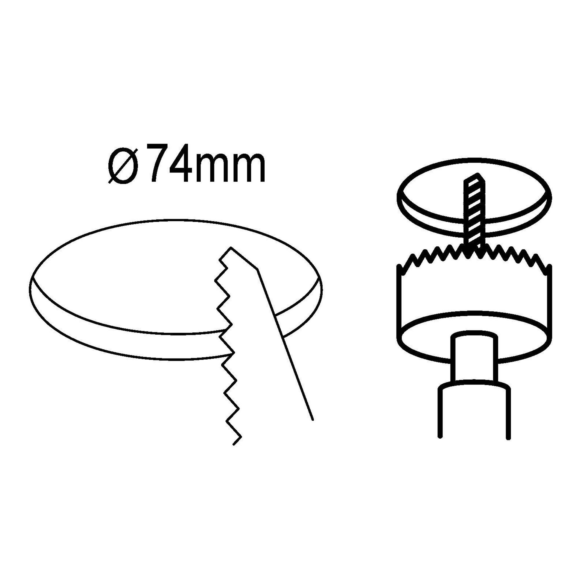 Lot de 3 spots à encastrer LED FUEVA 1 blanc Ø8,5cm