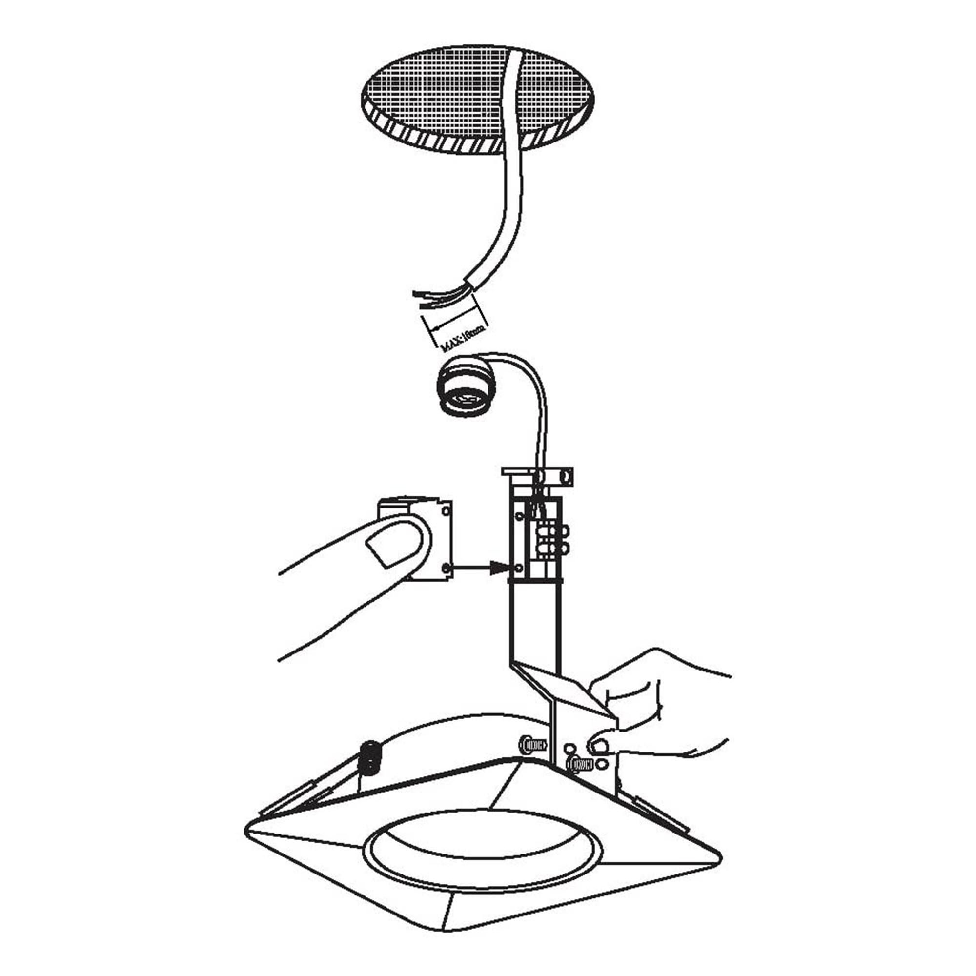 Spot AREITO argenté Ø9,5cm