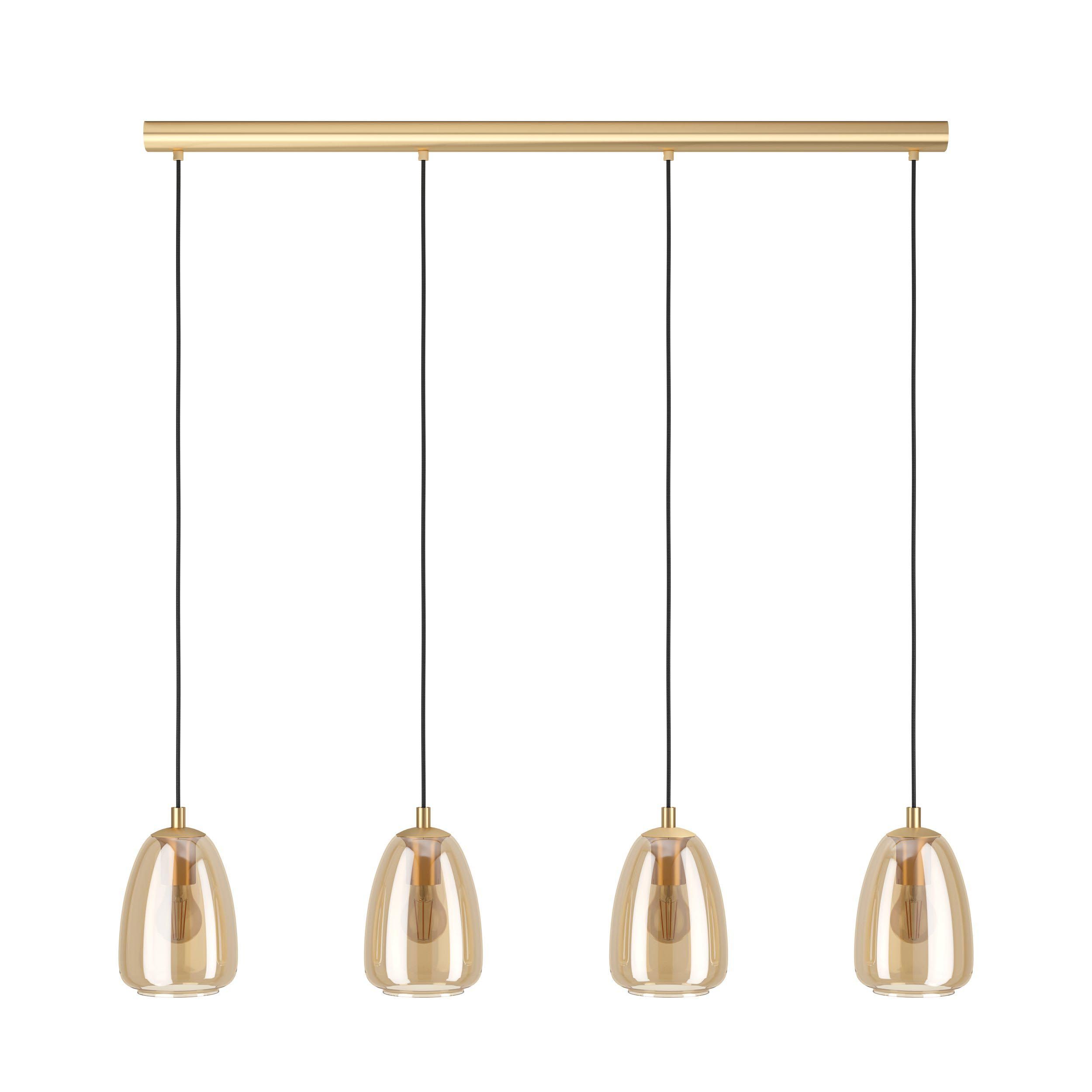 Suspension ALOBRASE verre ambré L108cm