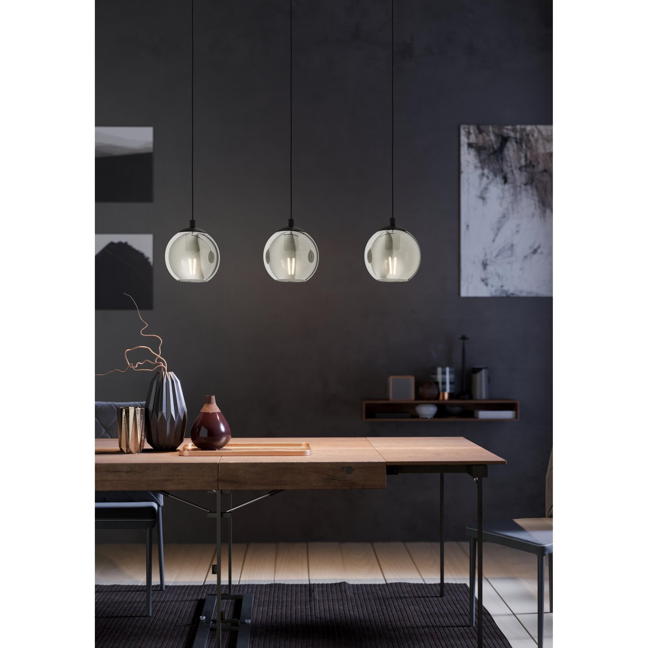 Suspension métal blanc ARISCANI barre 3 E27 3X40W