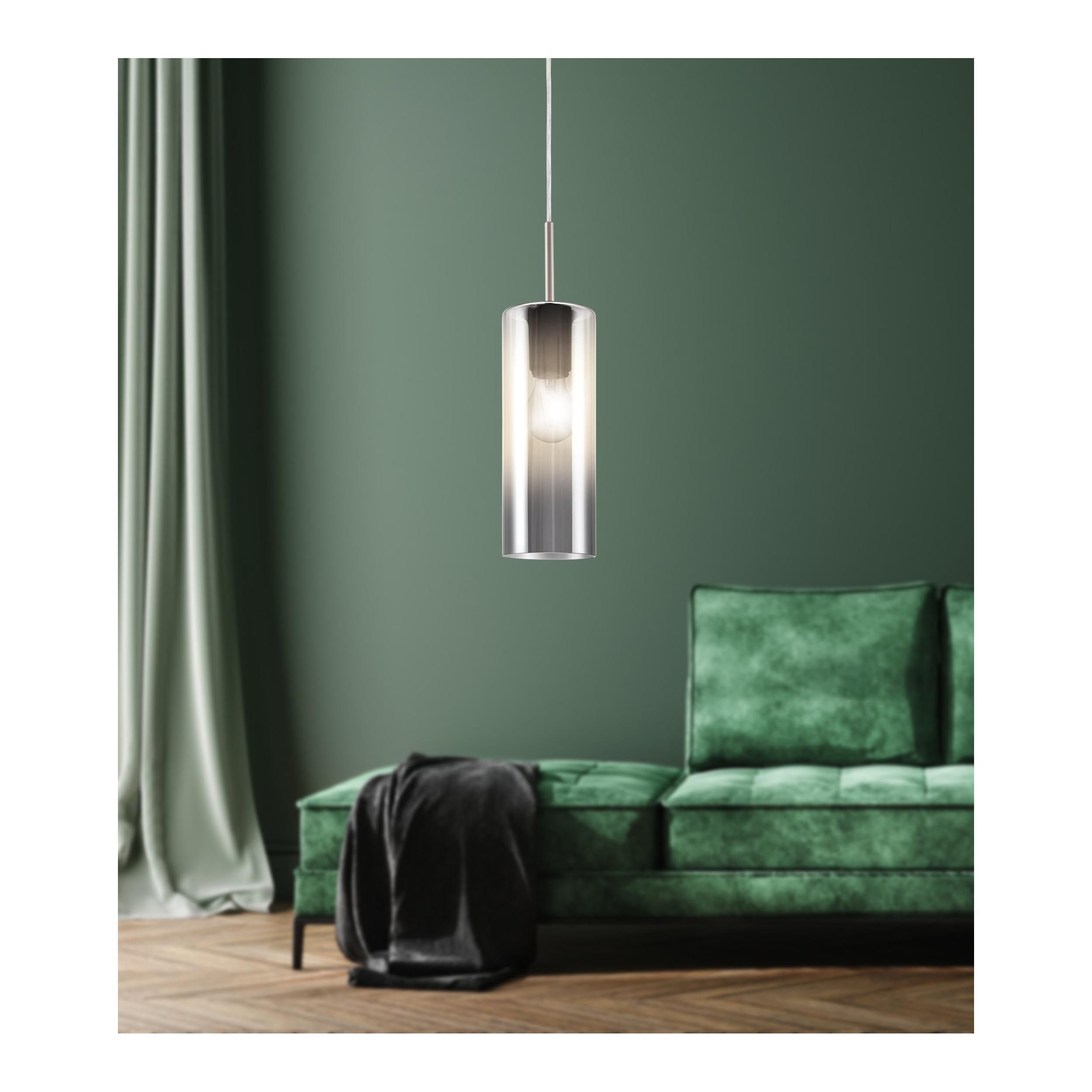 Suspension métal gris SELVINO E27 1X15W