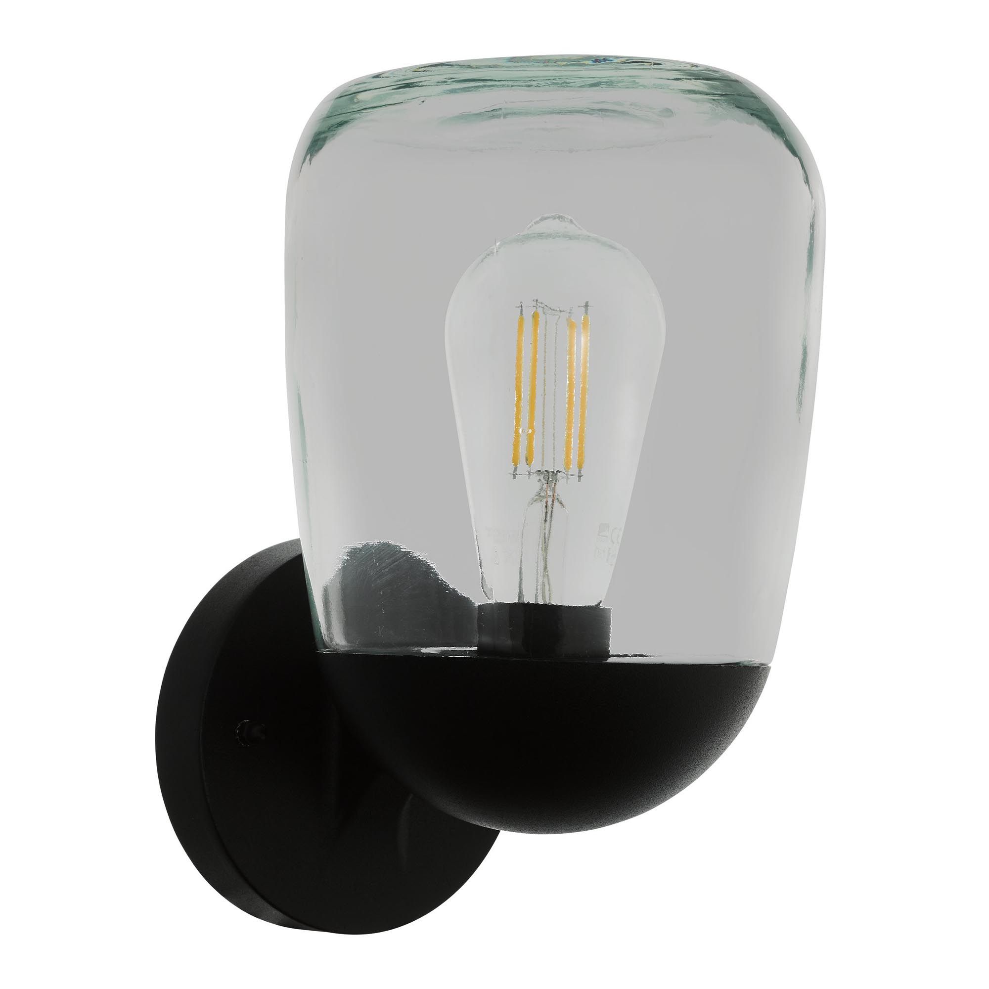 Applique extérieure DONATORI noir H26cm