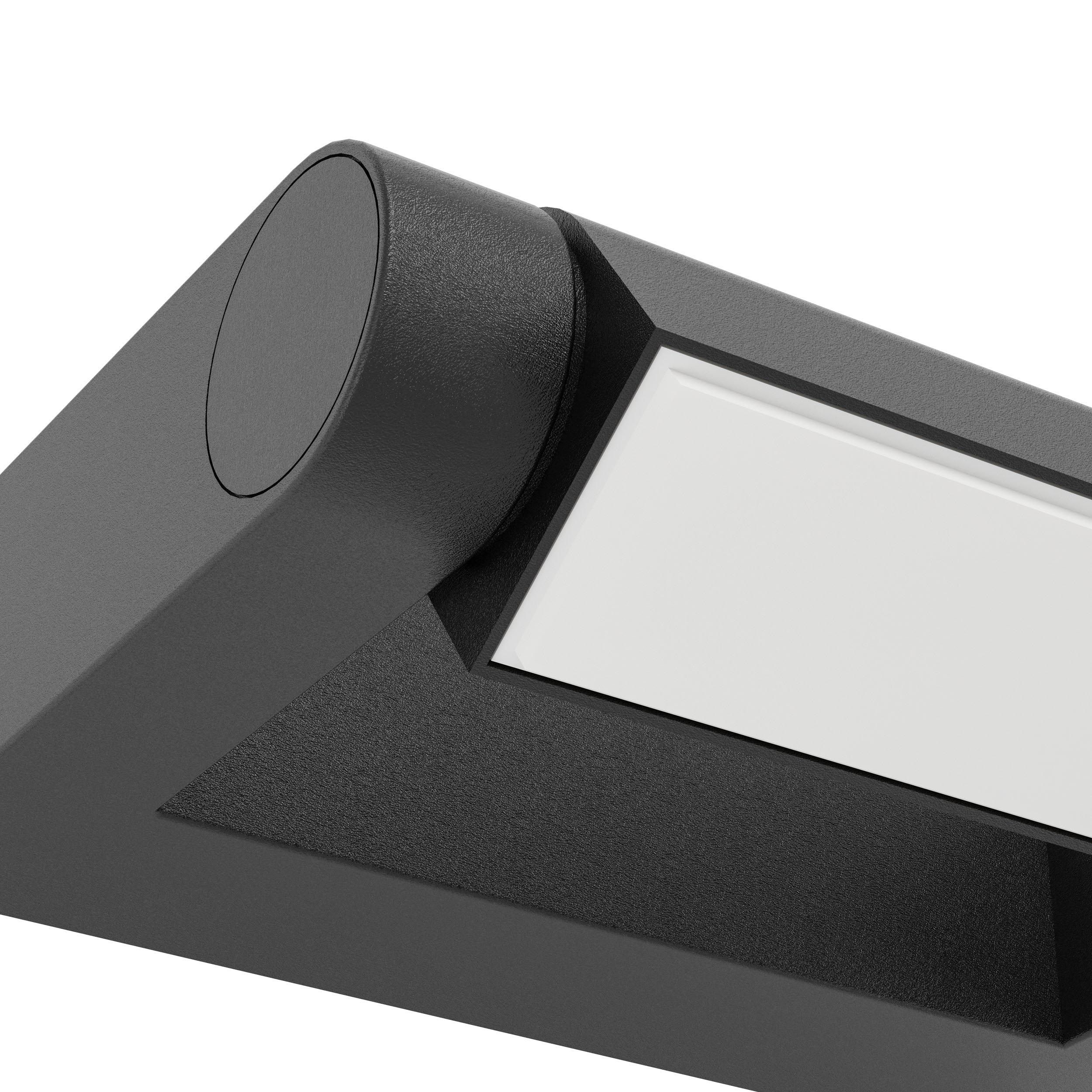 Applique extérieure LED BIRANZA noir H5cm