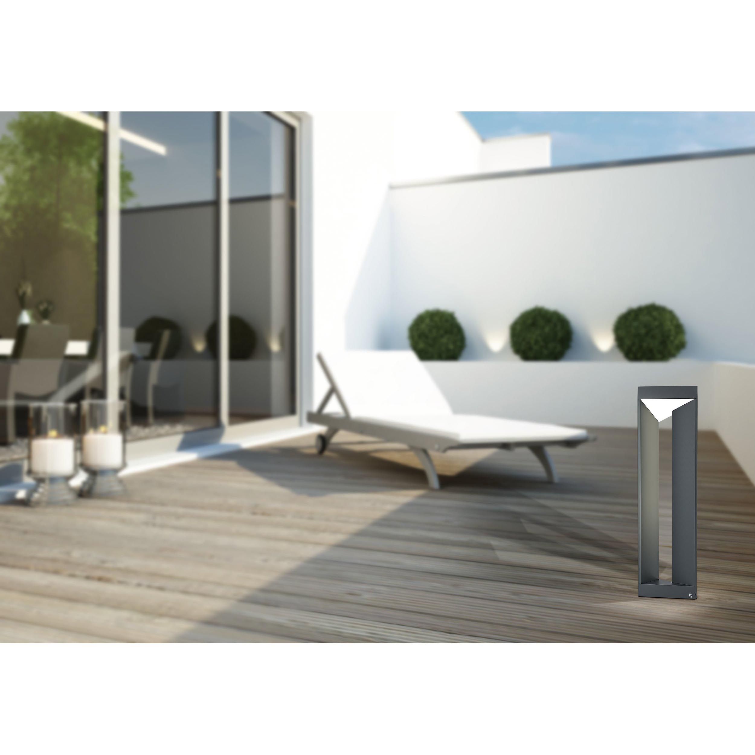 Lampadaire extérieur LED NEMBRO noir H80cm