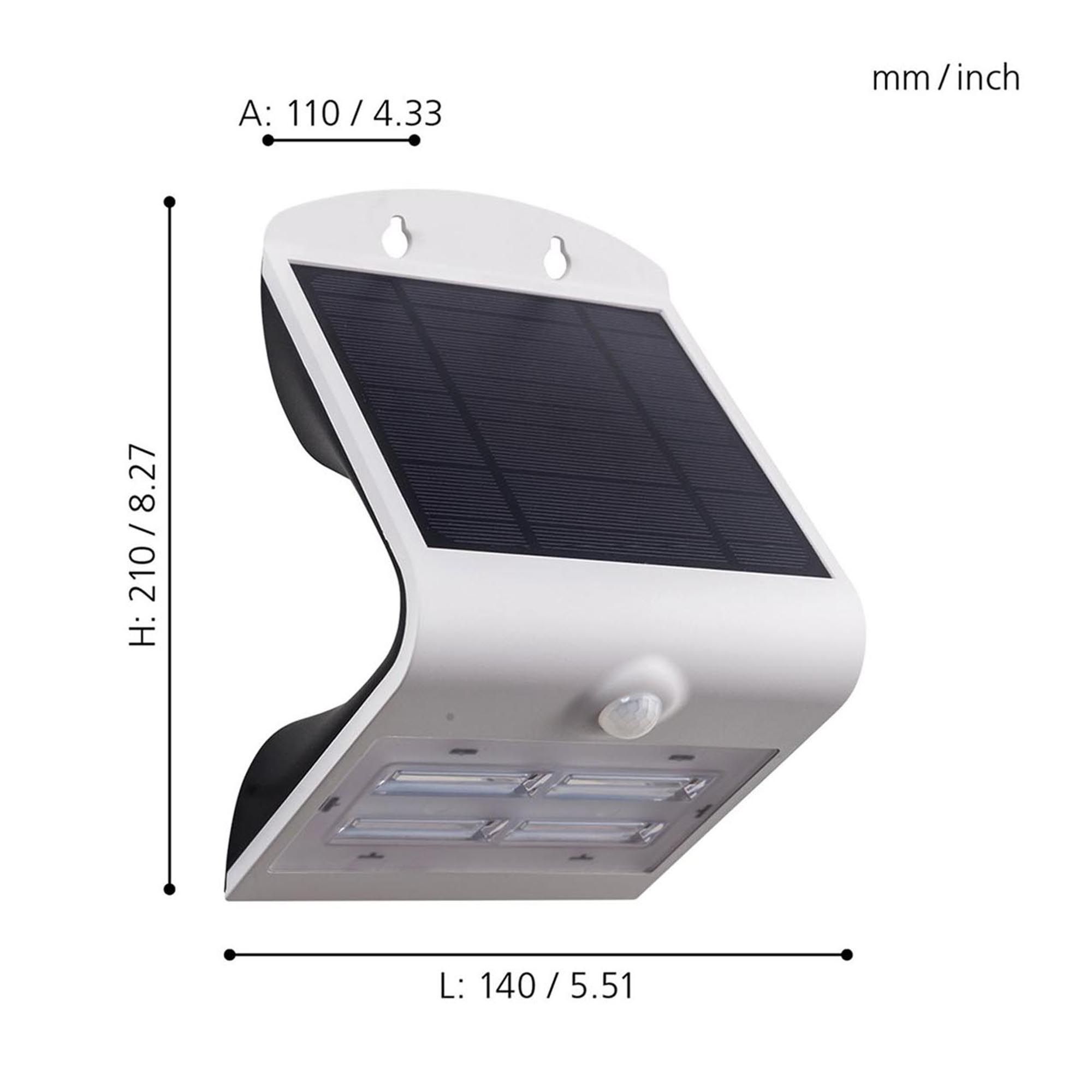 Applique extérieure LED LAMOZZO blanc H21cm