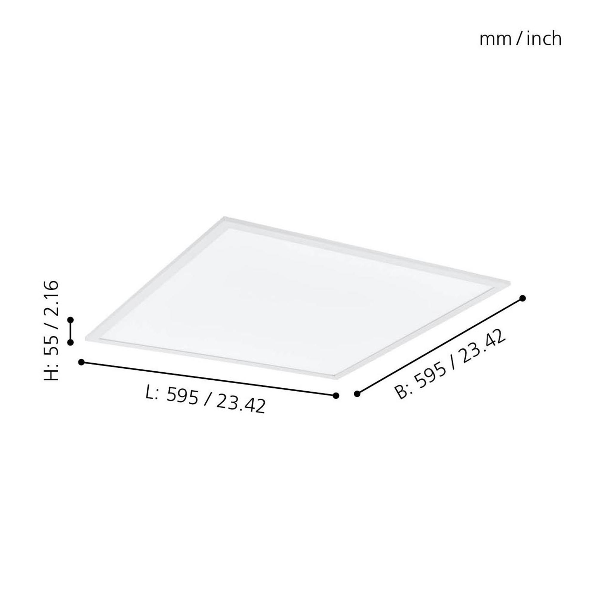Plafonnier LED SALOBRENA-B blanc L59,5cm