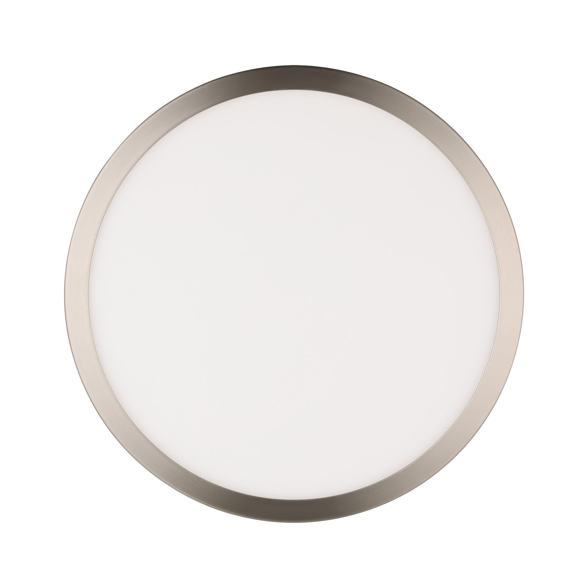 Spot LED FUEVA-Z connecté nickel Ø21cm
