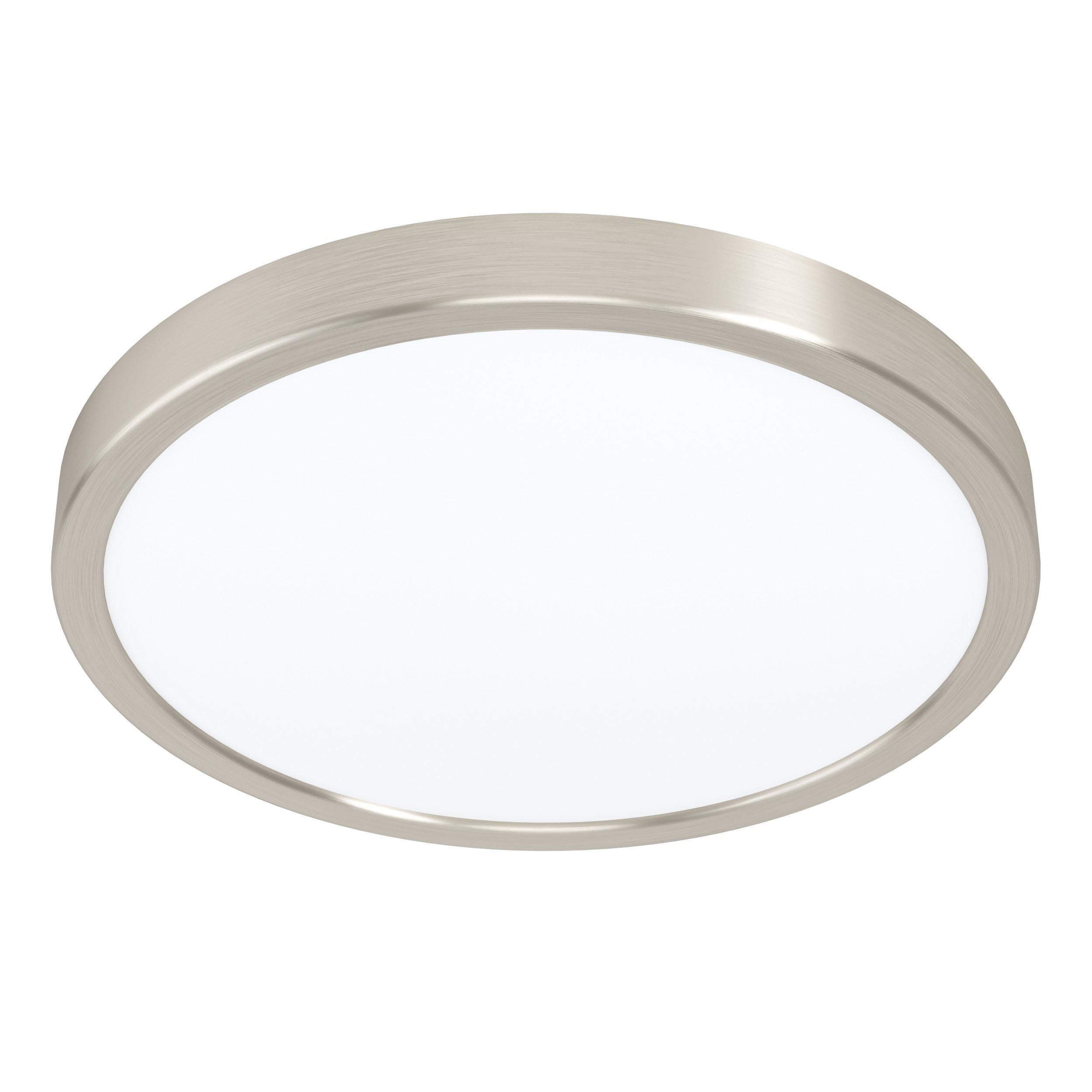 Spot LED FUEVA-Z connecté nickel Ø21cm
