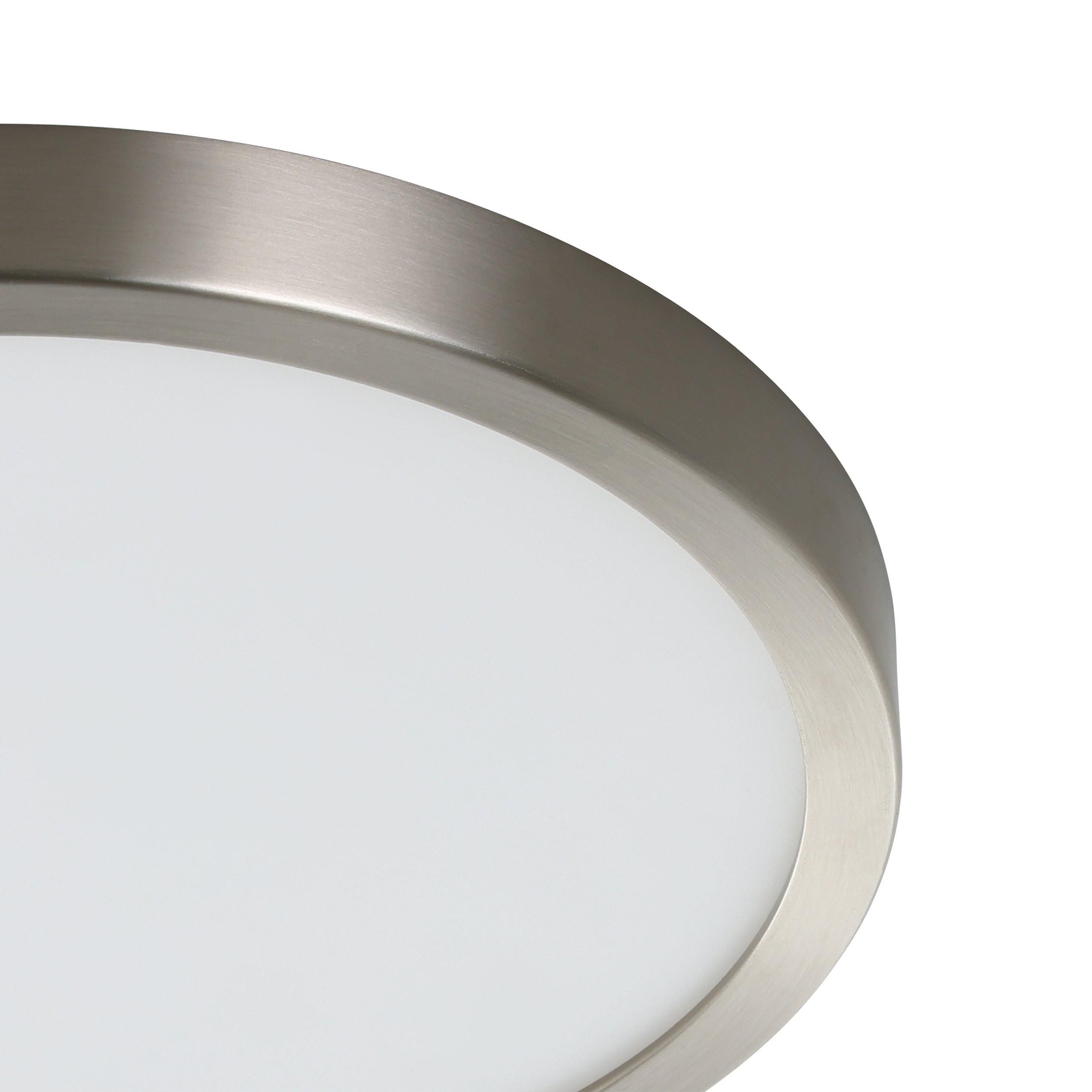 Spot LED FUEVA-Z connecté nickel Ø21cm