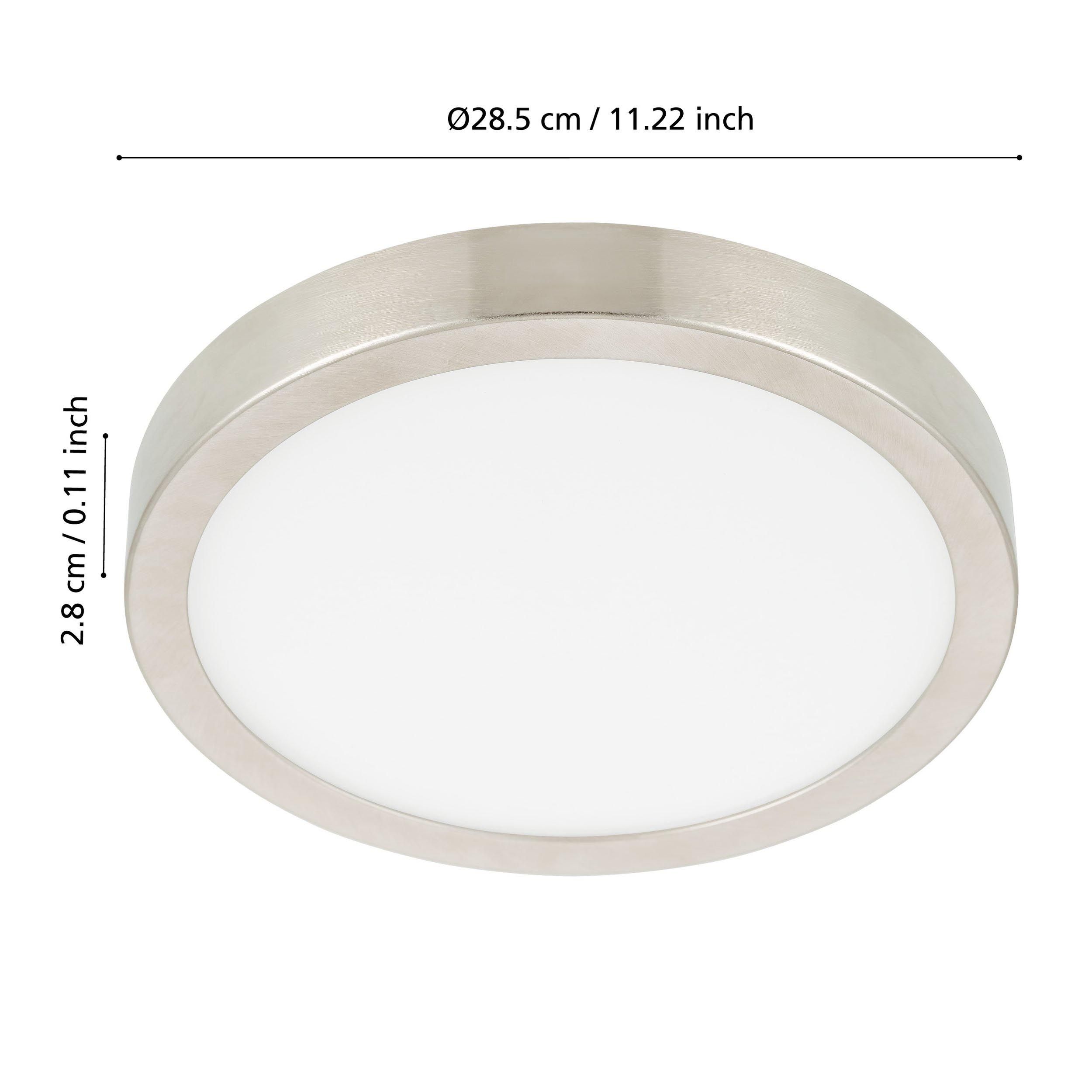 Spot LED FUEVA-Z connecté nickel Ø21cm