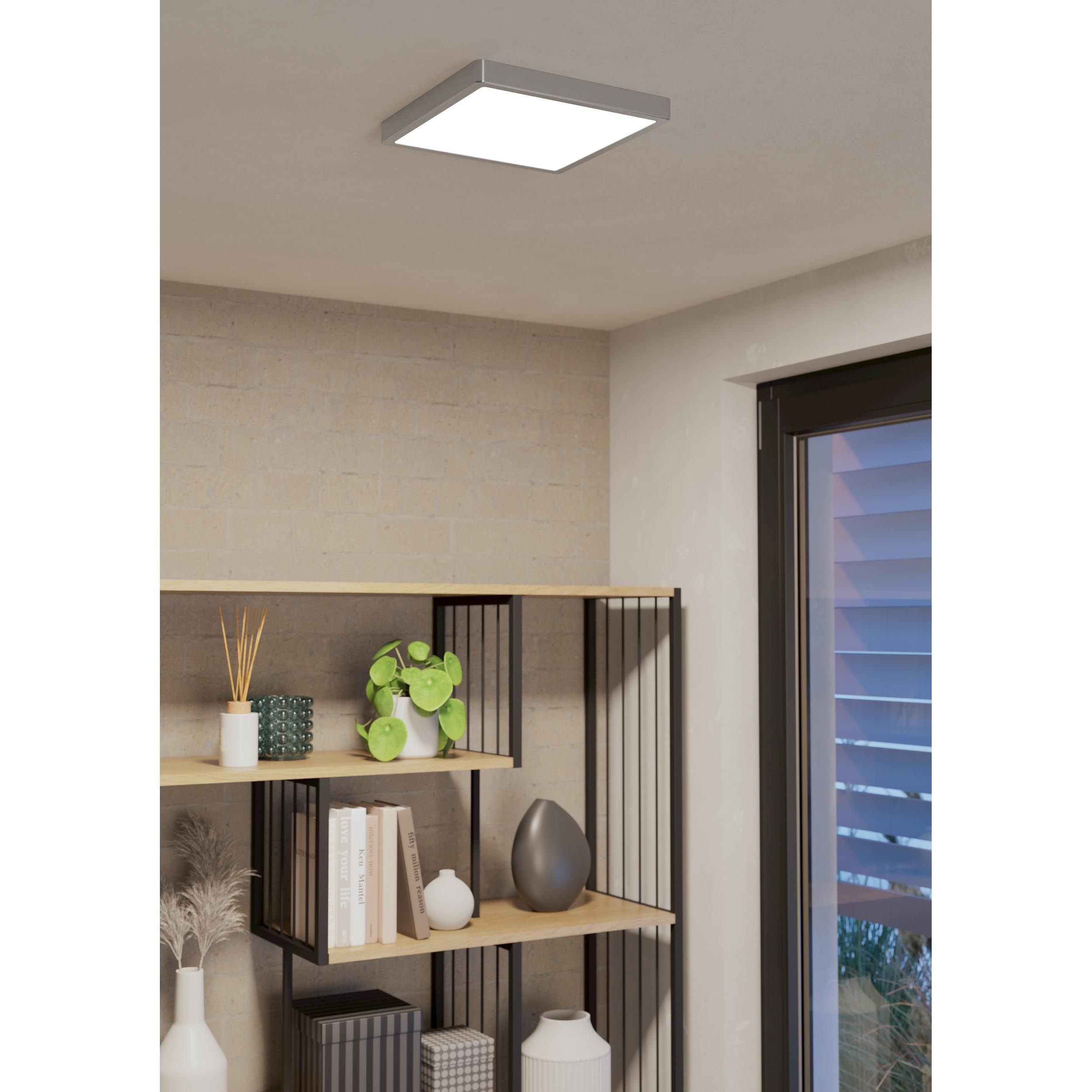 Spot LED FUEVA-Z connecté nickel Ø28,5cm