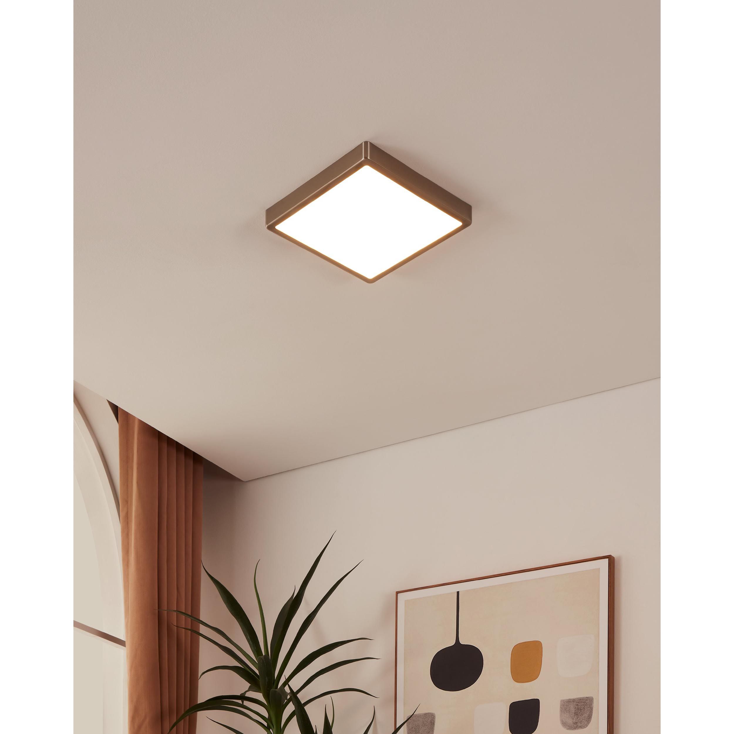Spot LED FUEVA-Z connecté nickel Ø28,5cm