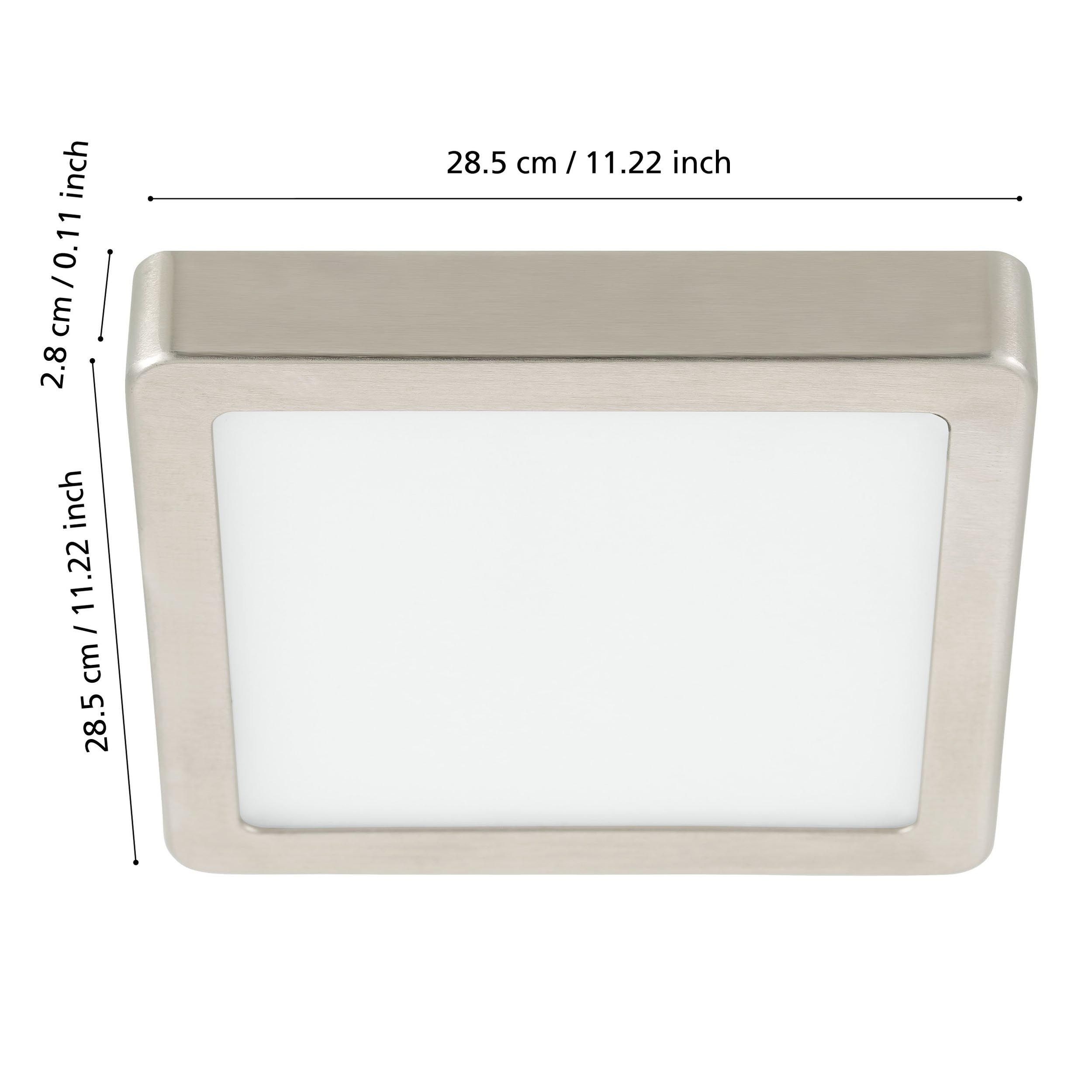 Spot LED FUEVA-Z connecté nickel Ø28,5cm