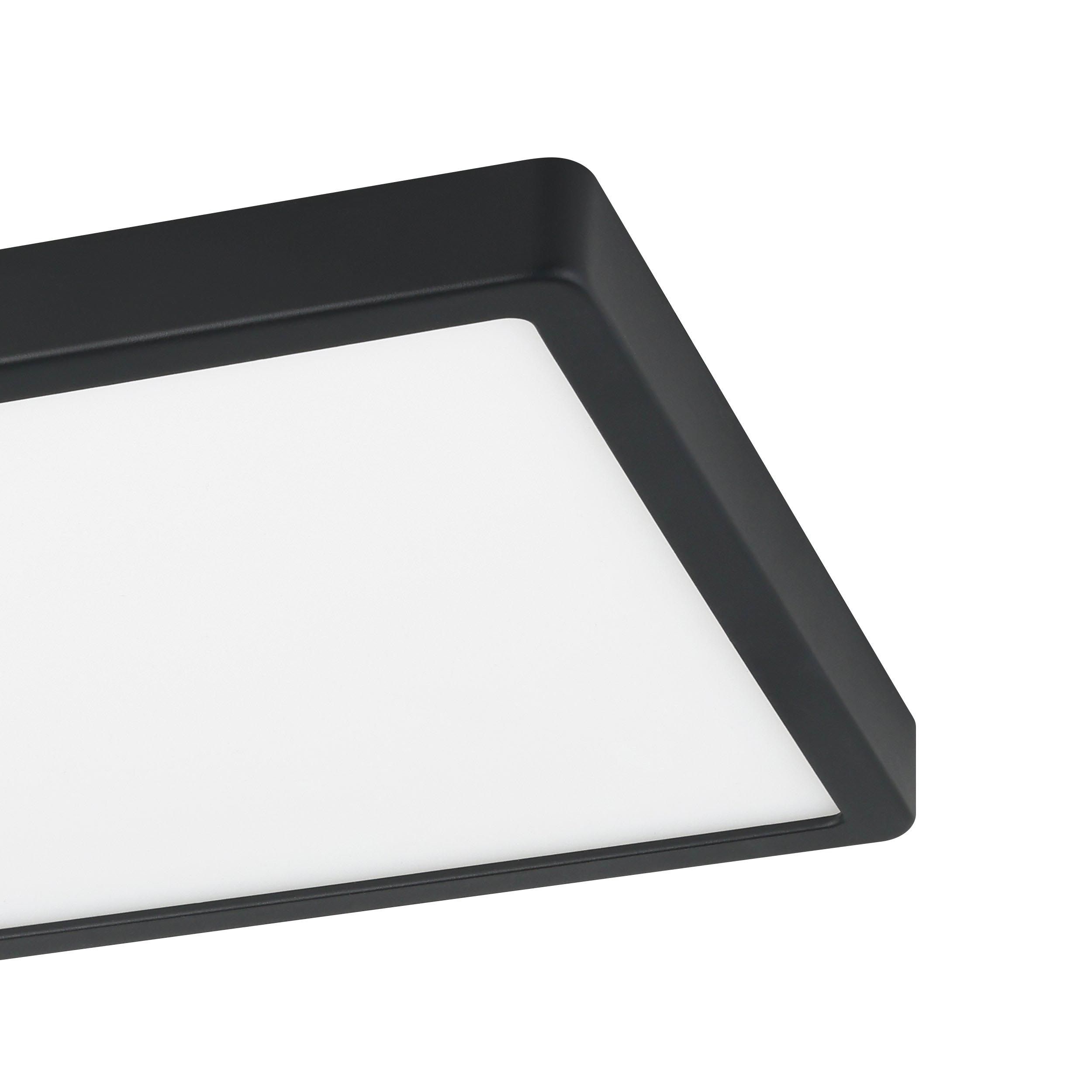 Spot LED FUEVA-Z connecté noir Ø28,5cm