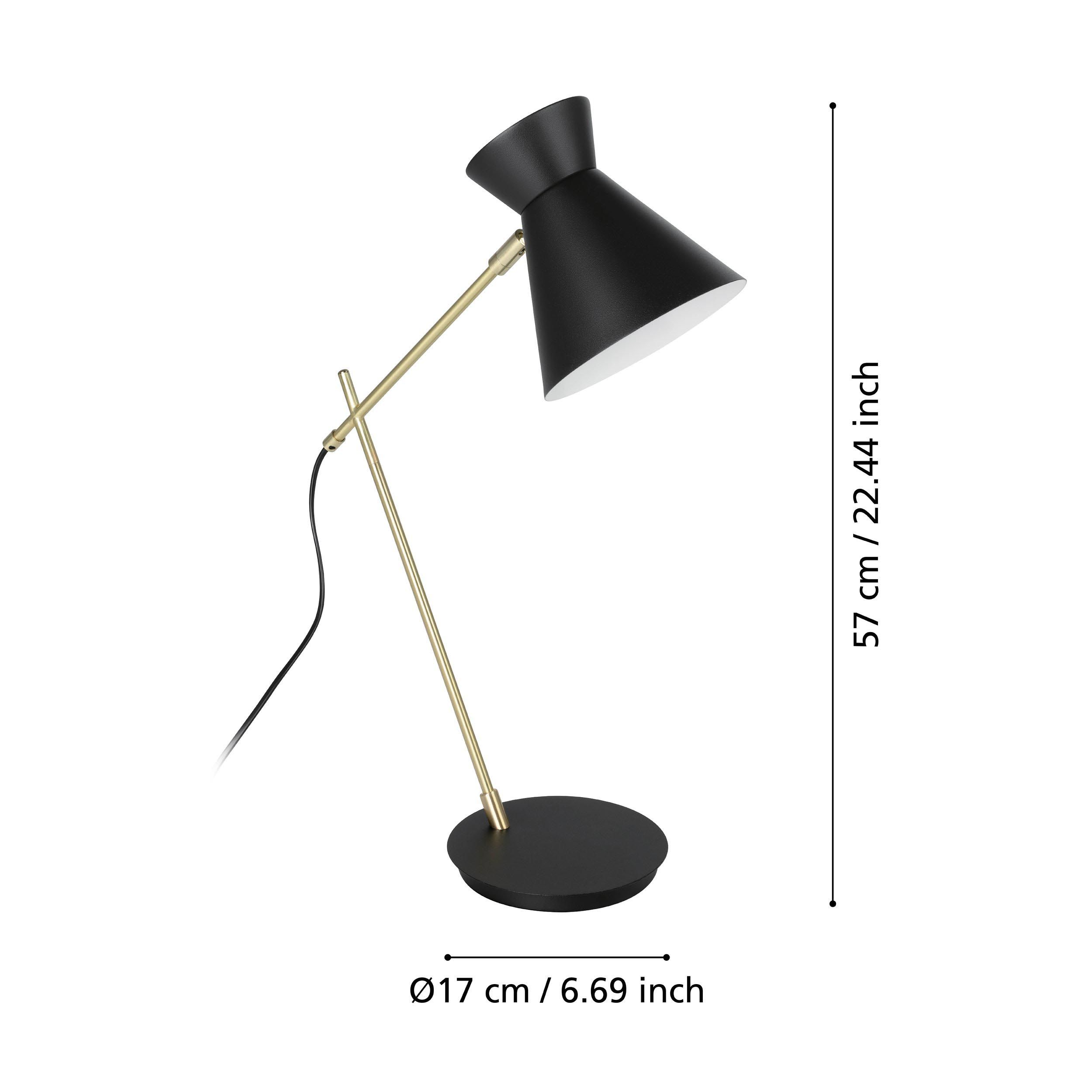 Lampe à poser AMEZAGA noir H57,5cm