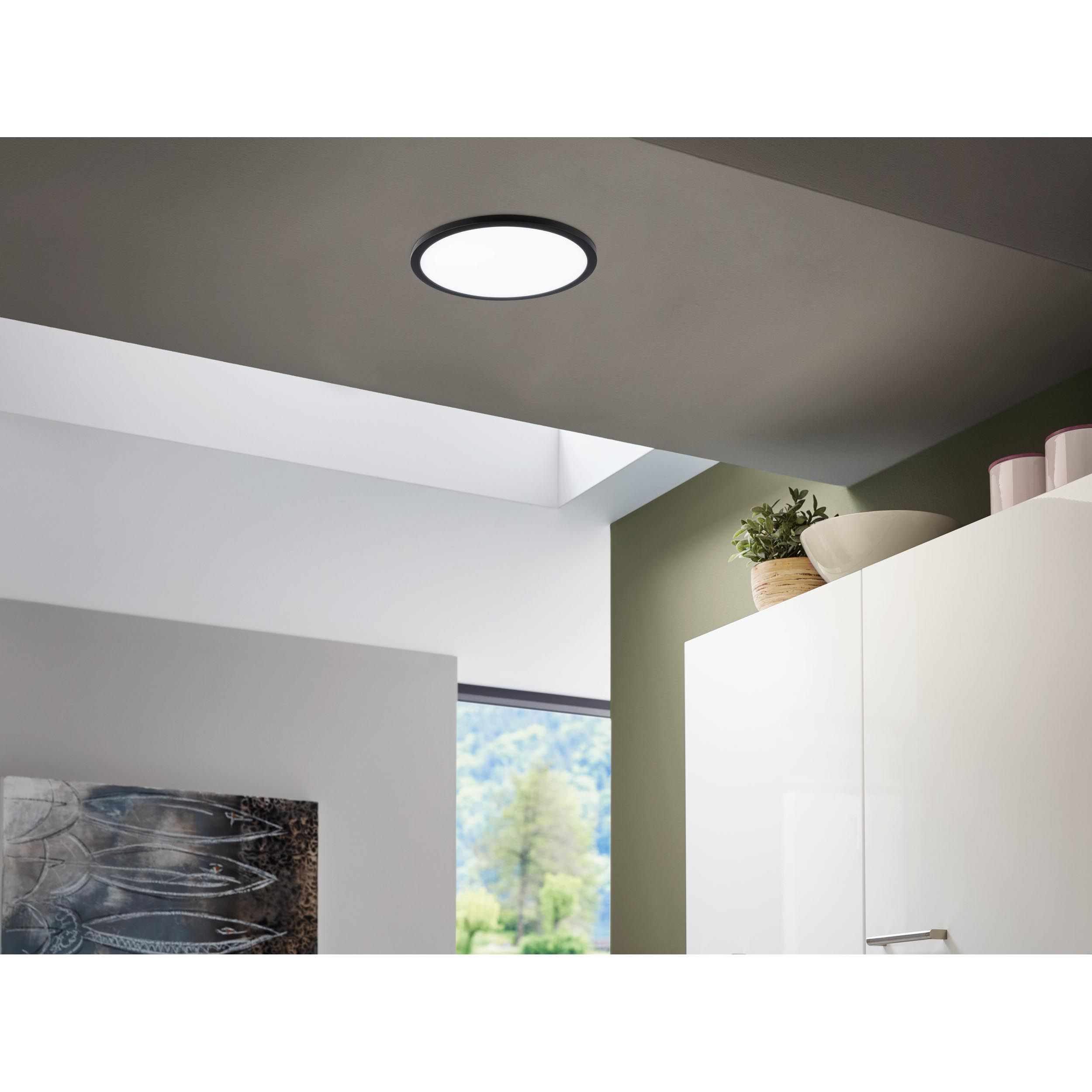 Spot LED FUEVA noir Ø22,5cm