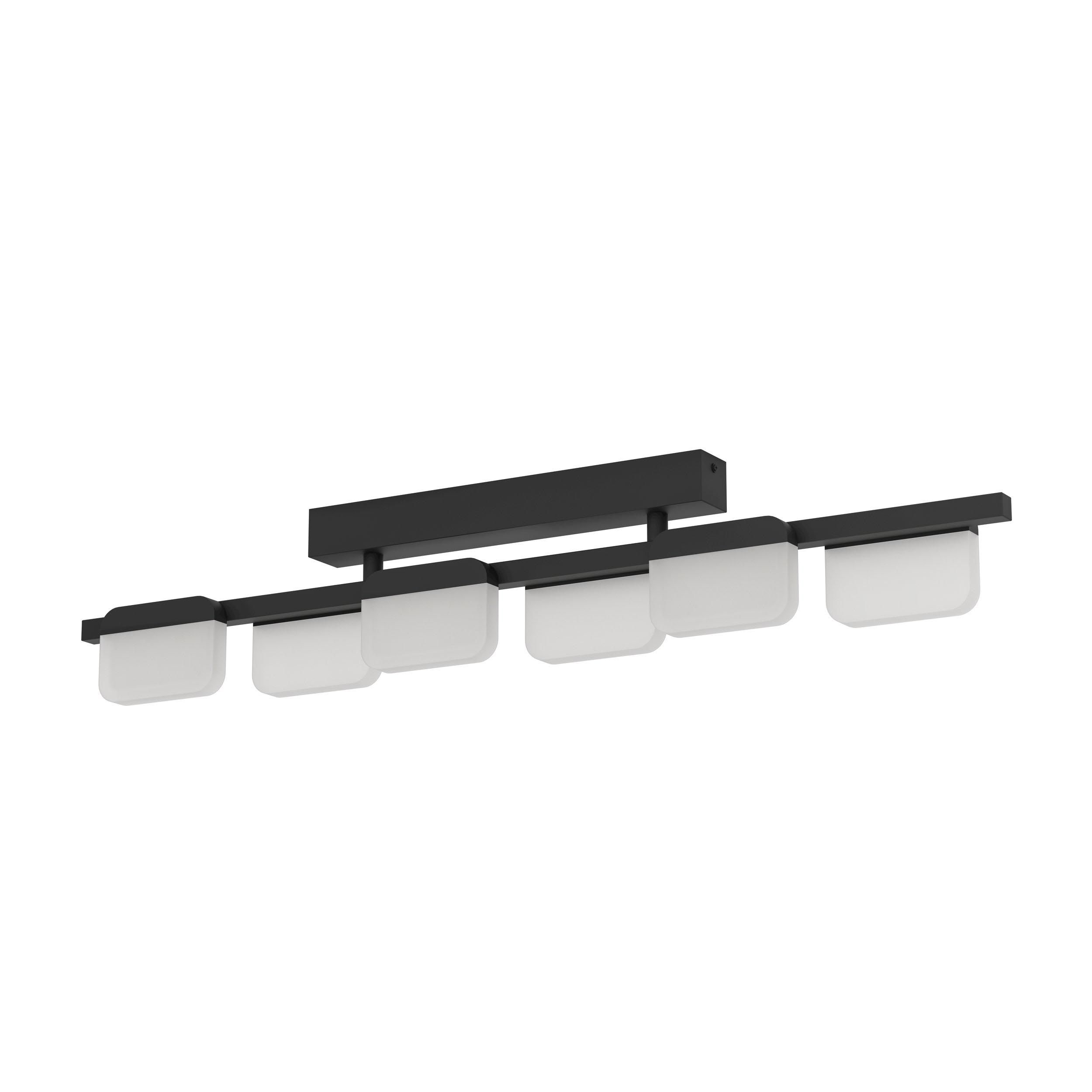 Plafonnier LED ERVIDEL noir L21cm